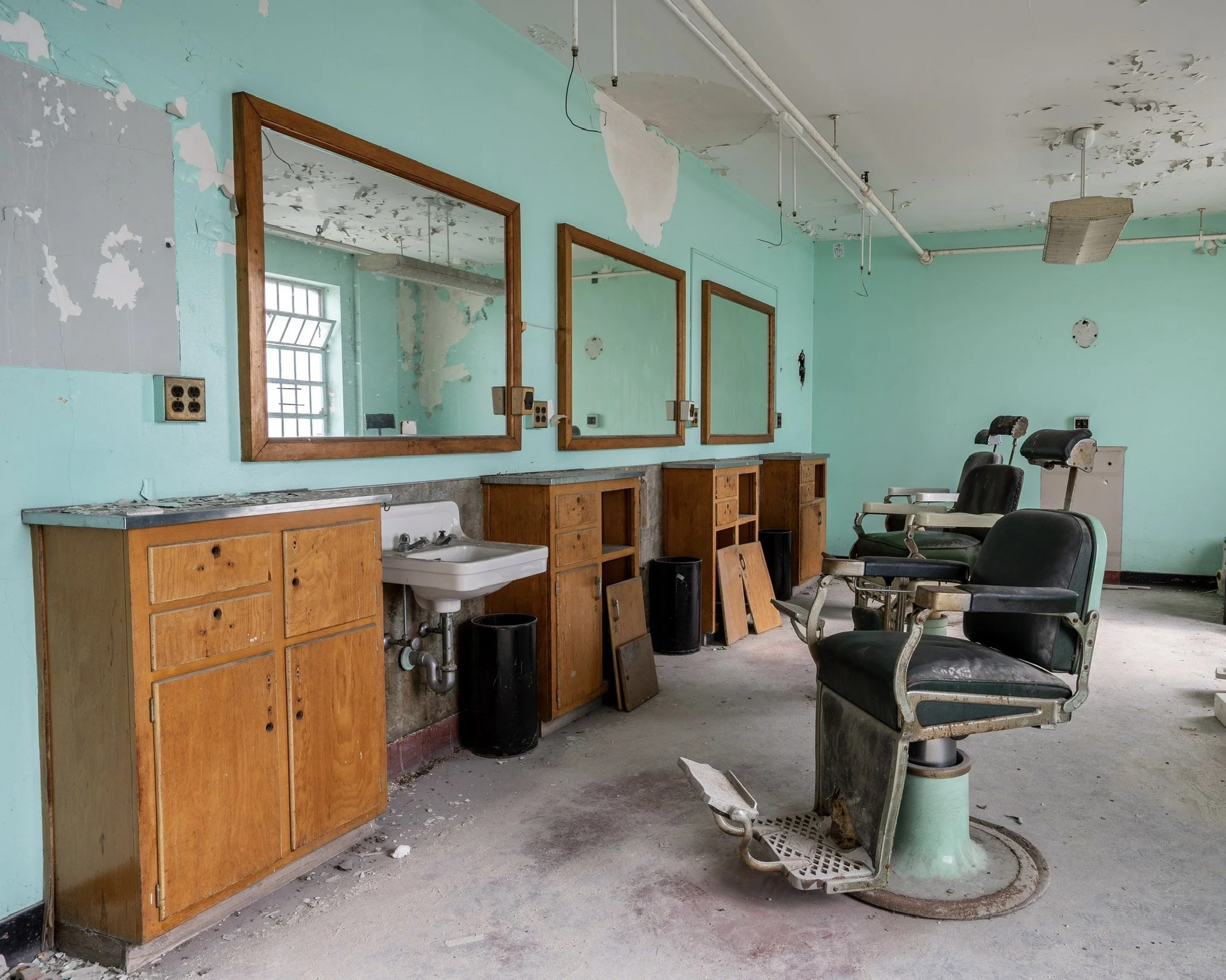 Barbershop. Buffalo State Hospital, NY
