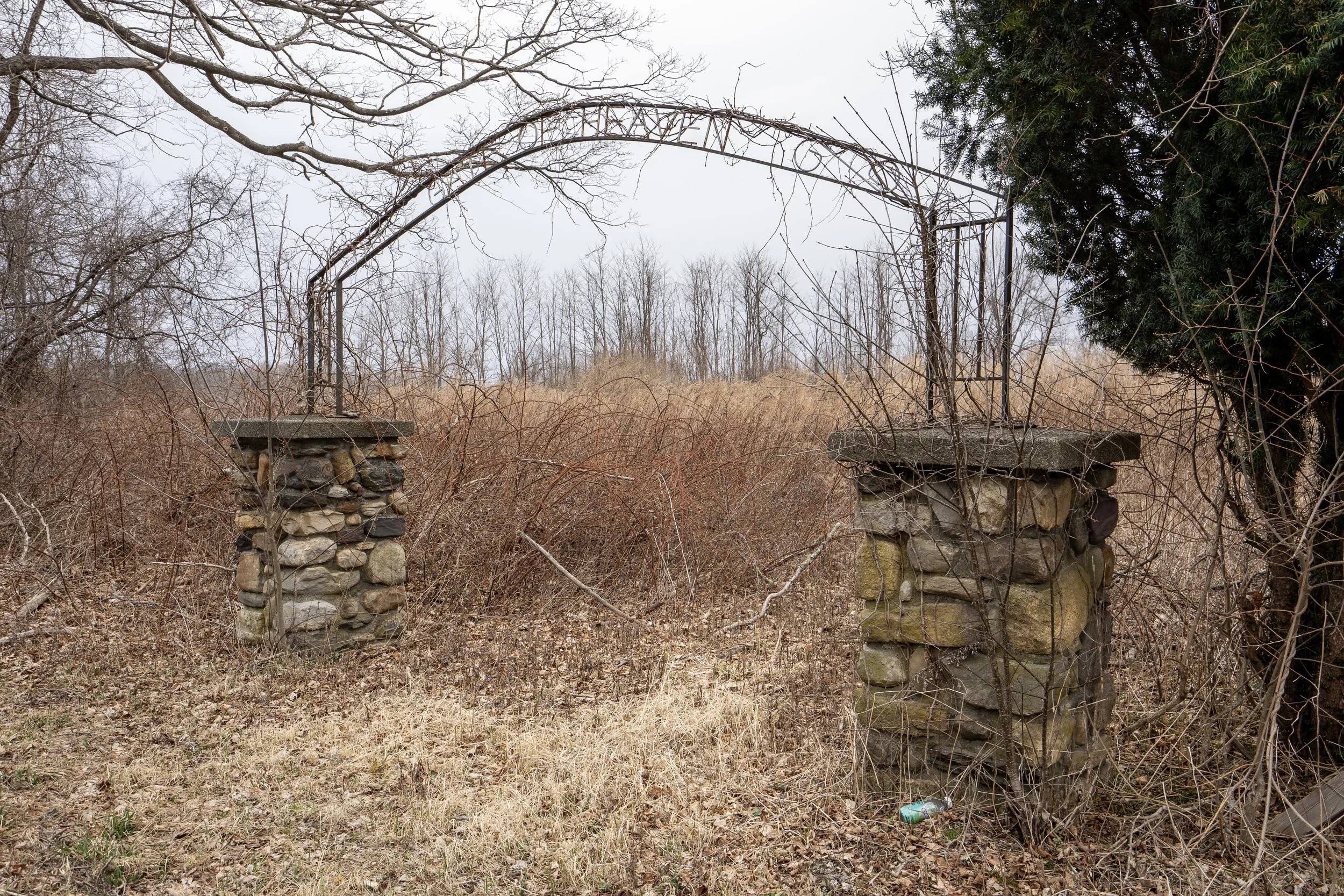 Patient Graveyard Entrance. Harlem Valley State Hospital, NY