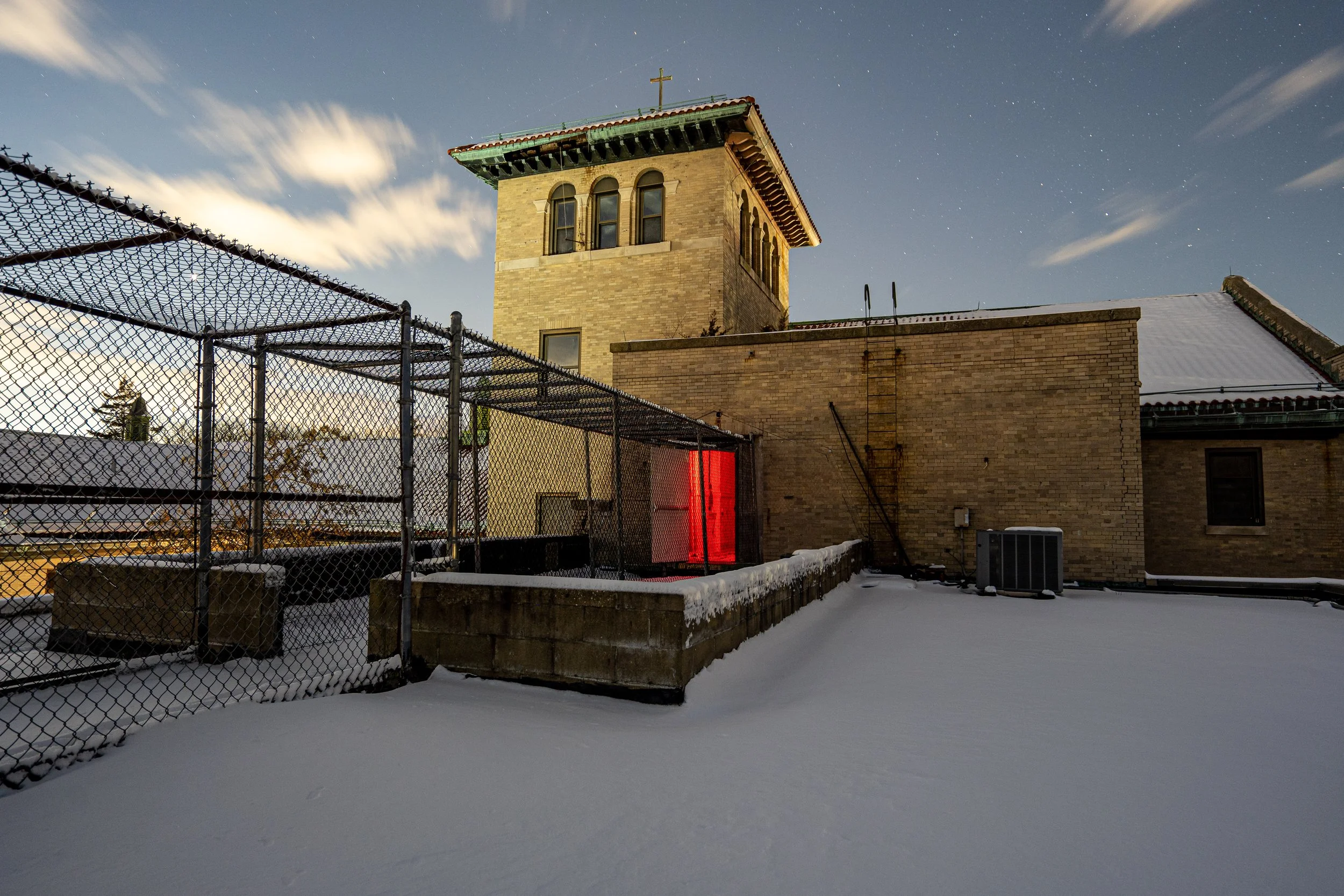 Snowy Rooftop, Abandoned Developmental Center, NY