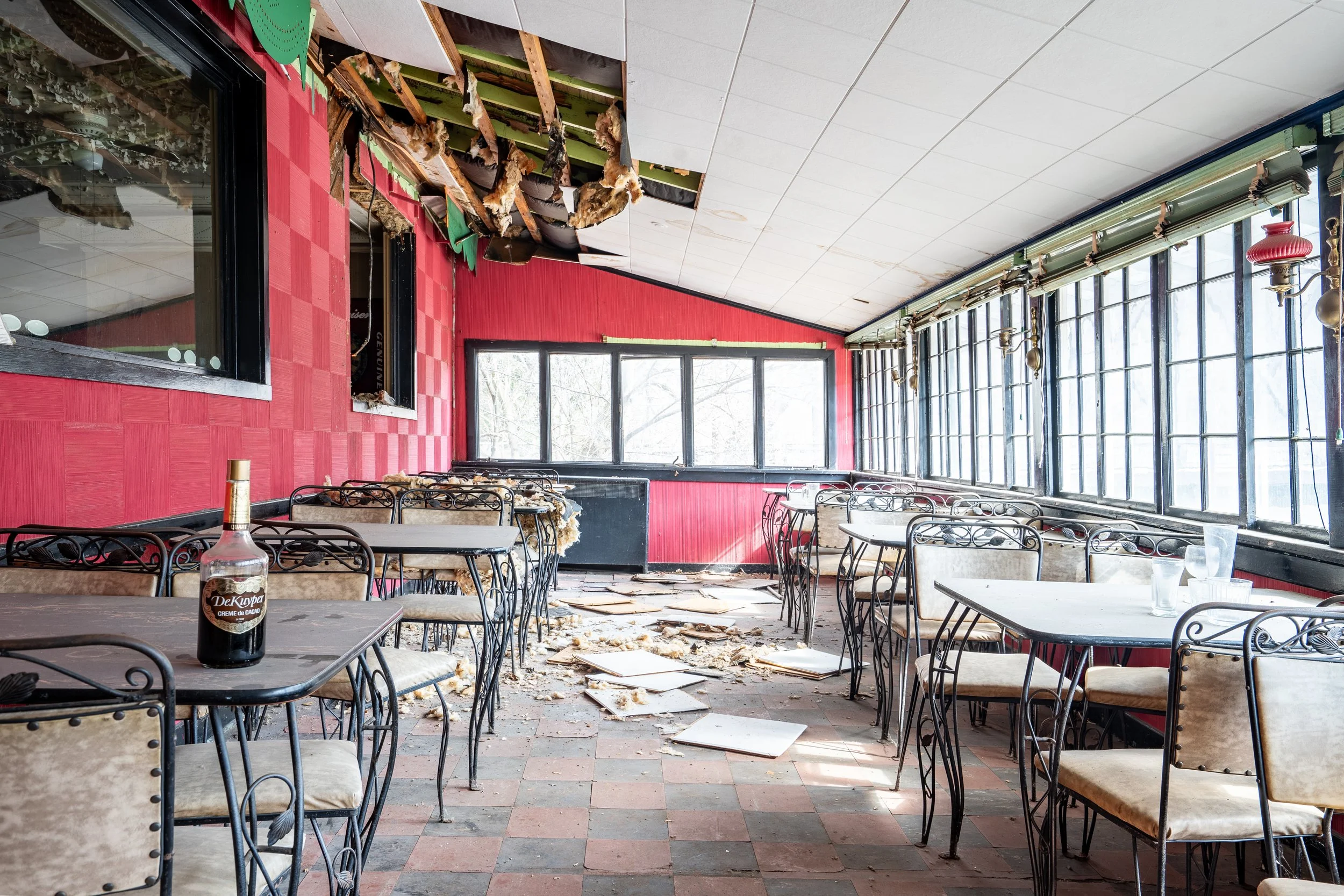 Dining Area. Abandoned Hotel, Undisclosed