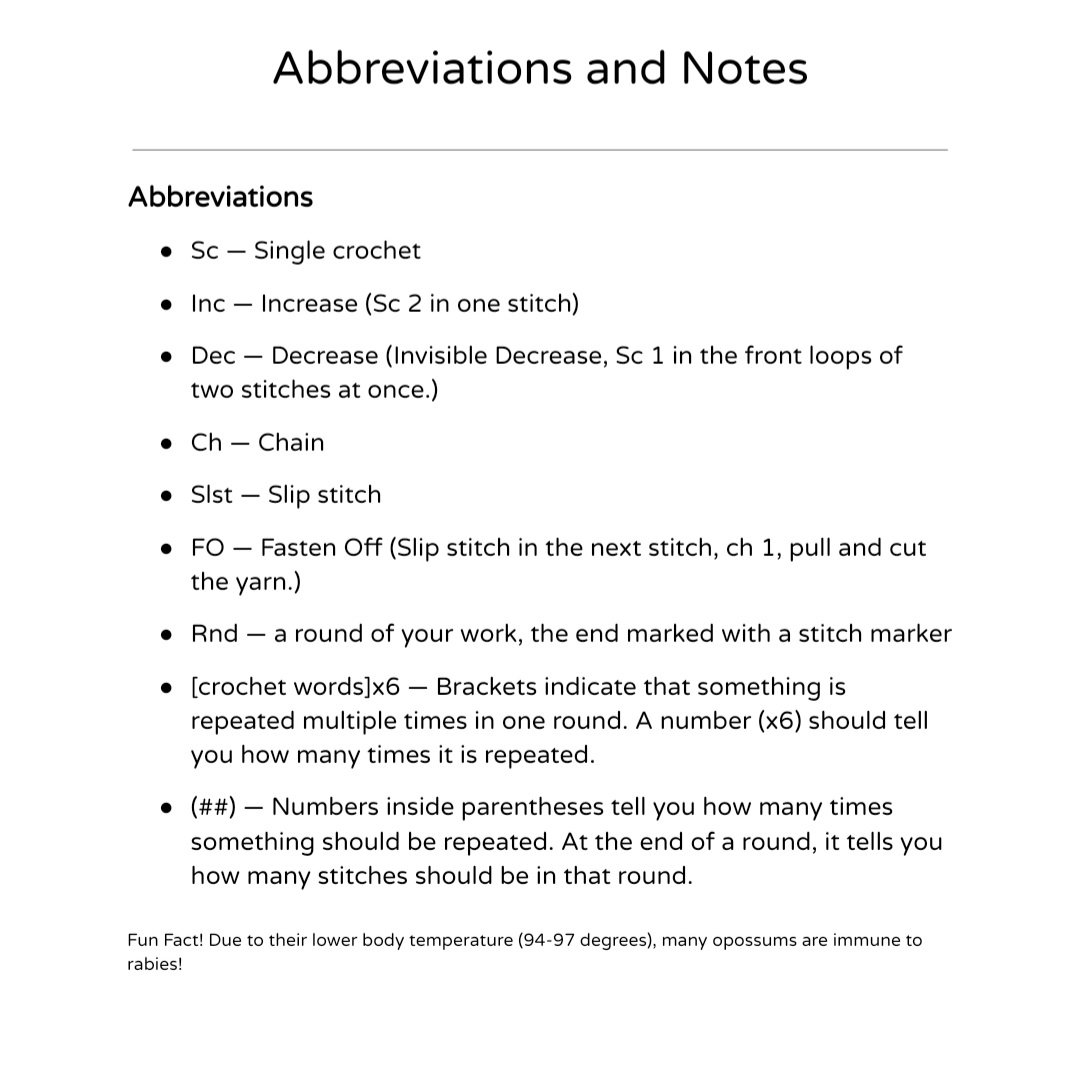 Shop Nichet Crochet Crochet Opossums