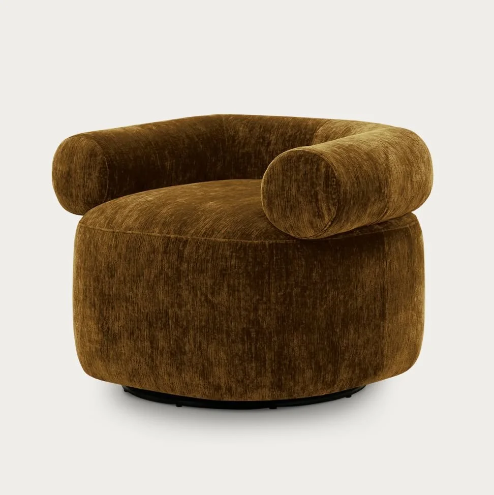 Hold. The. Phone. 📞
@sarahellisonstudio just casually dropping the Huggie swivel armchair in a new colourway like it&rsquo;s no big deal??

It&rsquo;s rich. It&rsquo;s sculptural. It&rsquo;s giving earthy elegance with a side of don&rsquo;t-touch-it