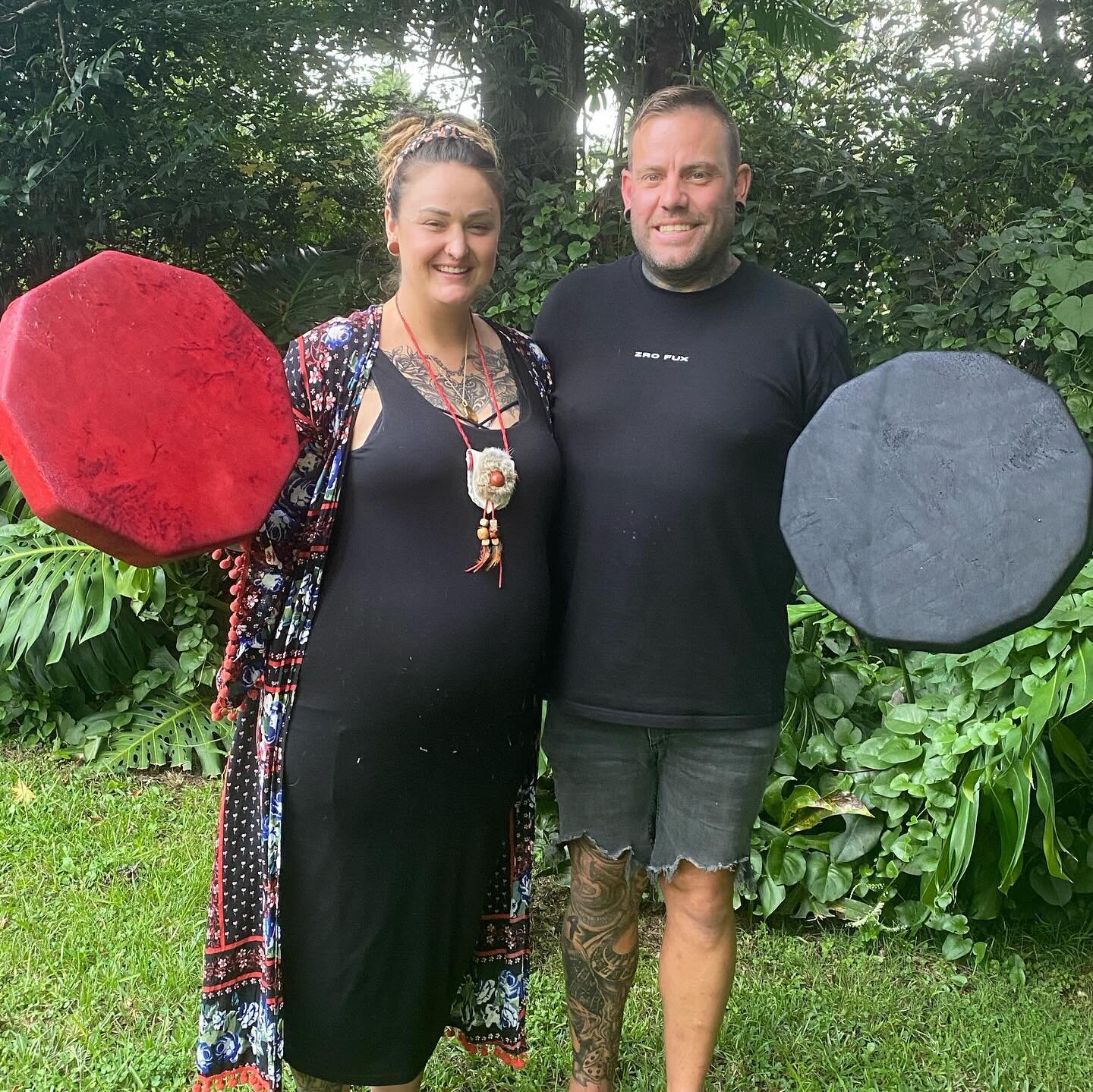 A wonderful Saturday shared in the company of this fabulous couple making drums to celebrate their love and devotion to each other and their growing family ❤️