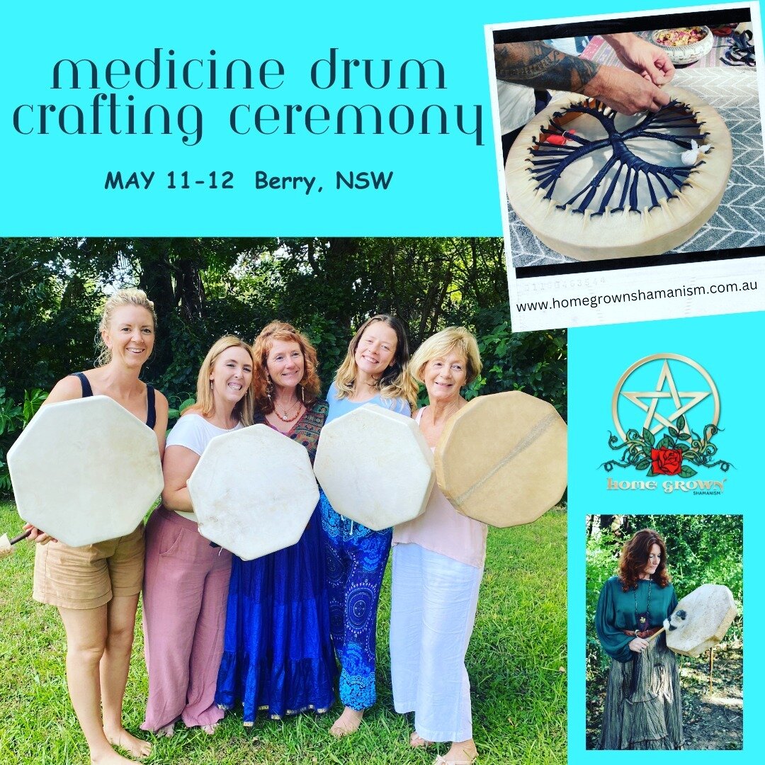 Hello Friend's

Warm invite to my next public drum making weekend in May. These are small intimate gatherings, this ceremony has 2 places still available.

Please book in and reserve your place through the events page at: www.homegrownshamanism.com.a