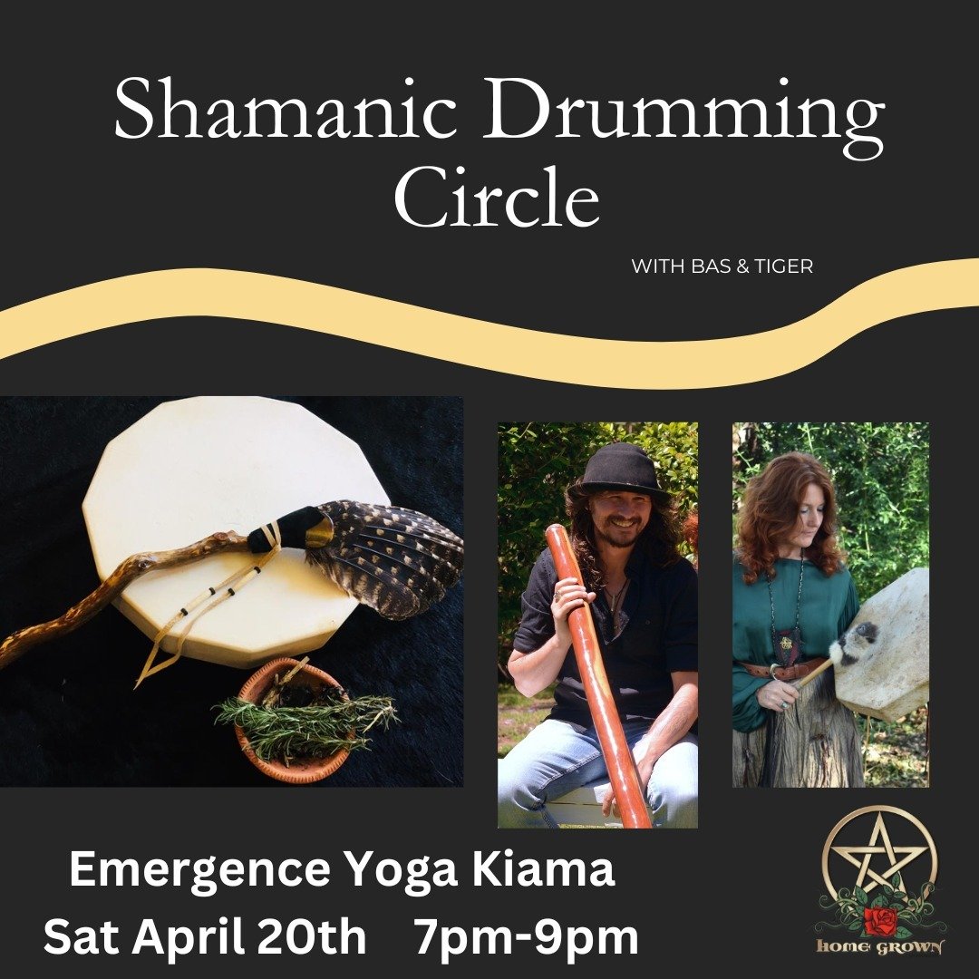 This Saturday night!

Tickets $50 Available to pre-purchase at https//:www.homegrownshamanism.com.au

Hello Friend's

Come join us for the joy and high vibes of collective drumming with the medicine (frame) drum. We will also share in a drum journey 