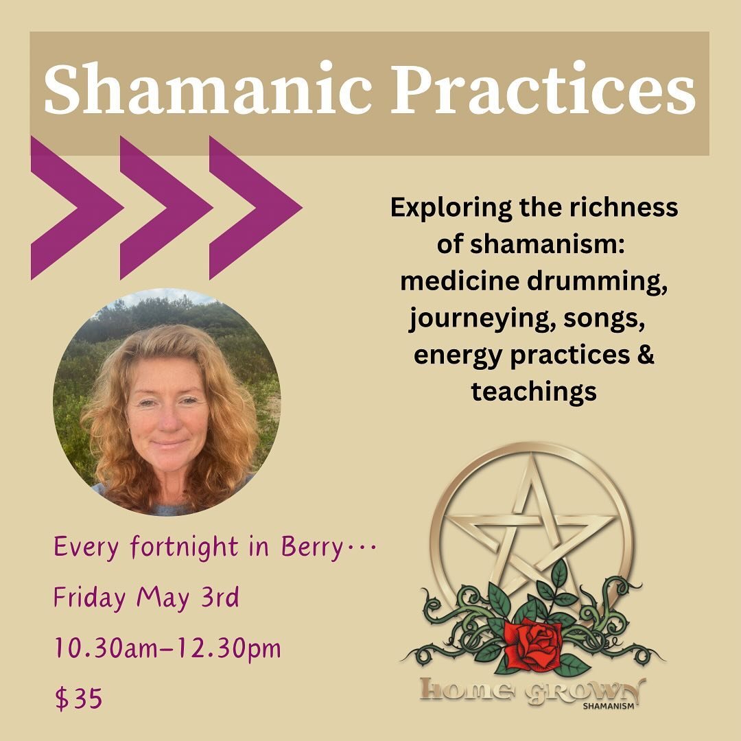This Friday morning in Berry.
A circle to deepen connection to the sacred of all that is&hellip;&hellip;with the medicine drum.

All welcome, please bring your drum &amp; notebook.
