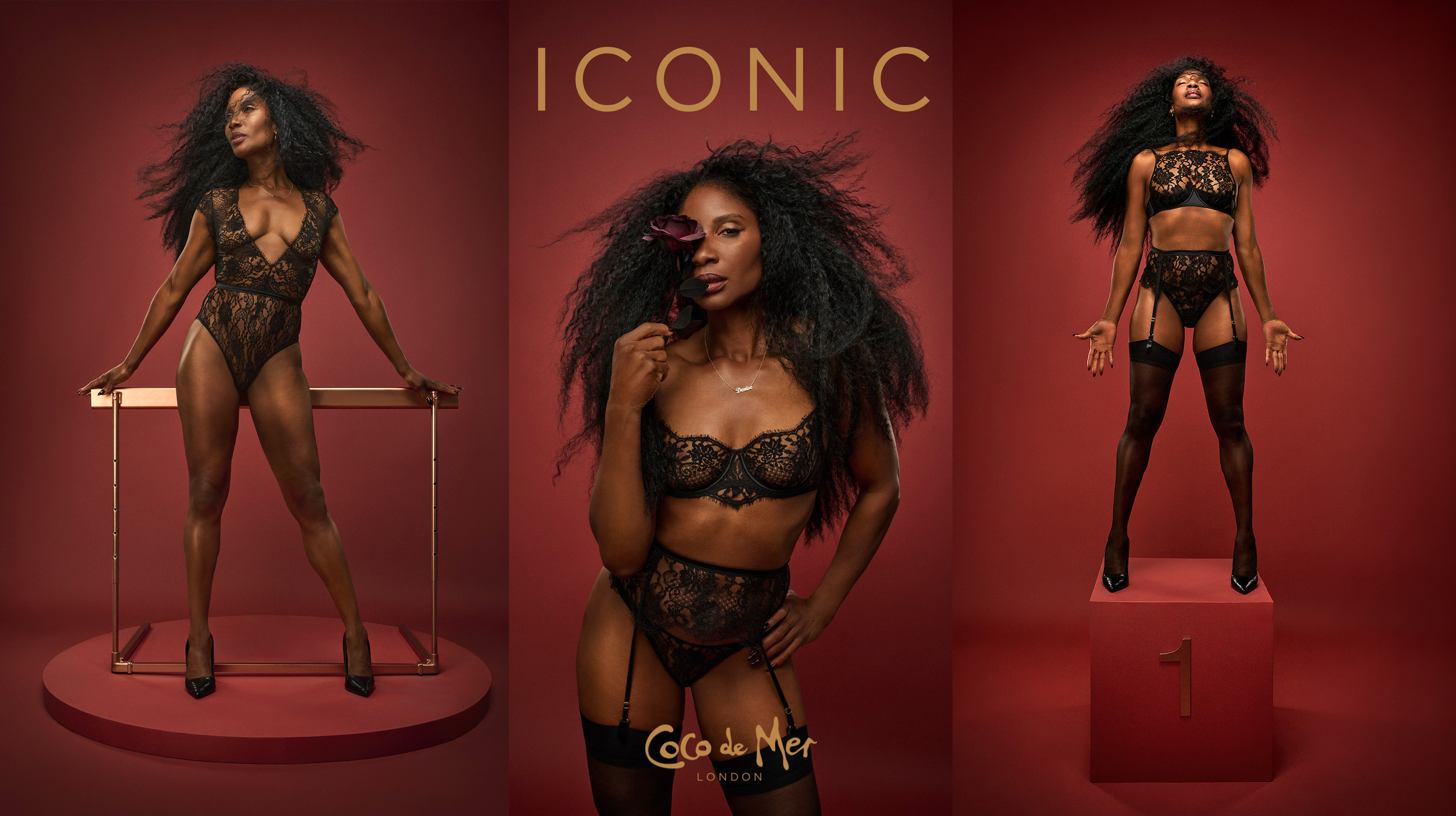 Dame Denise Lewis for Coco de Mer ICONS Campaign. 
