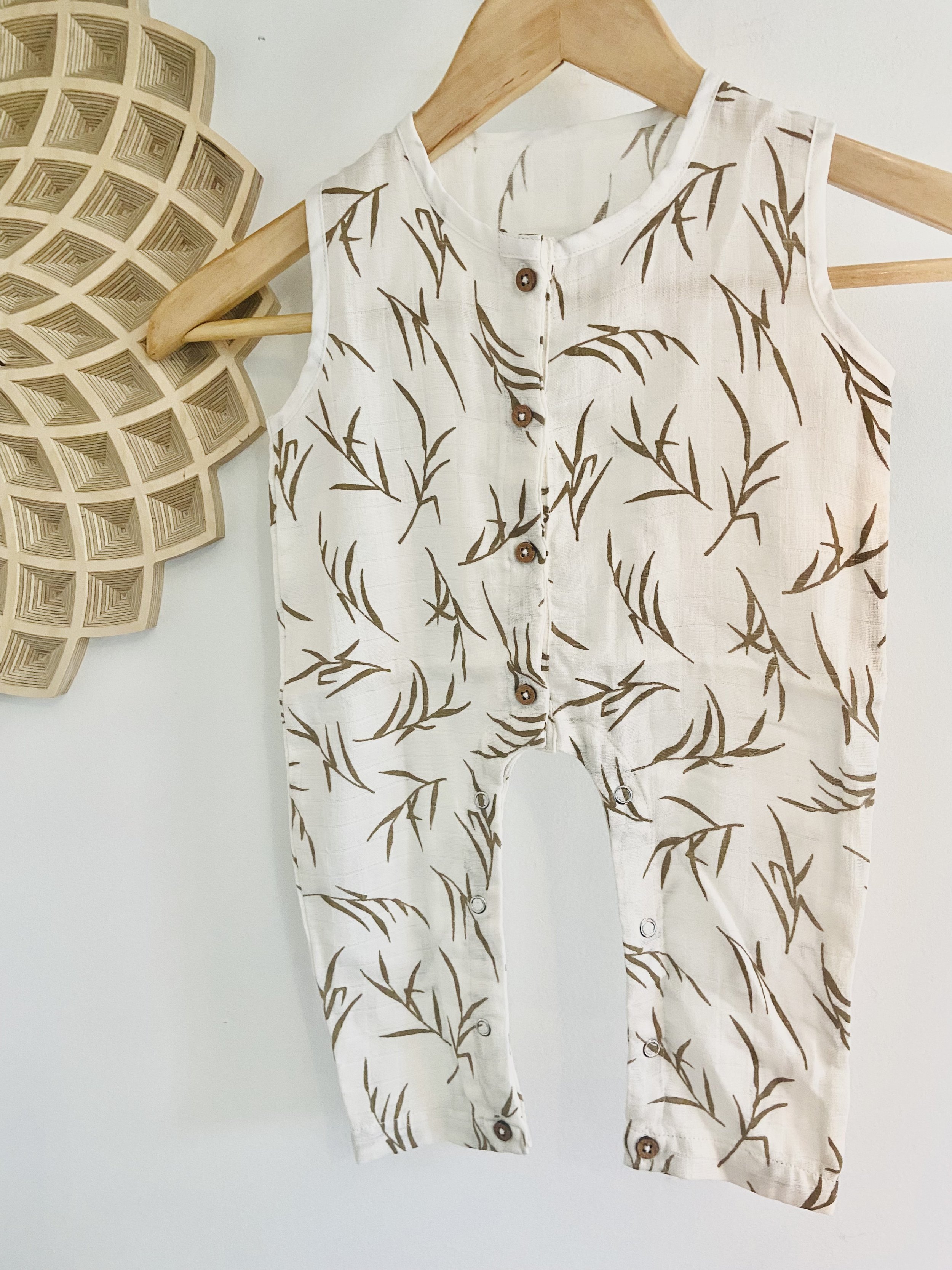 Ayurvedic herbal print baby clothing