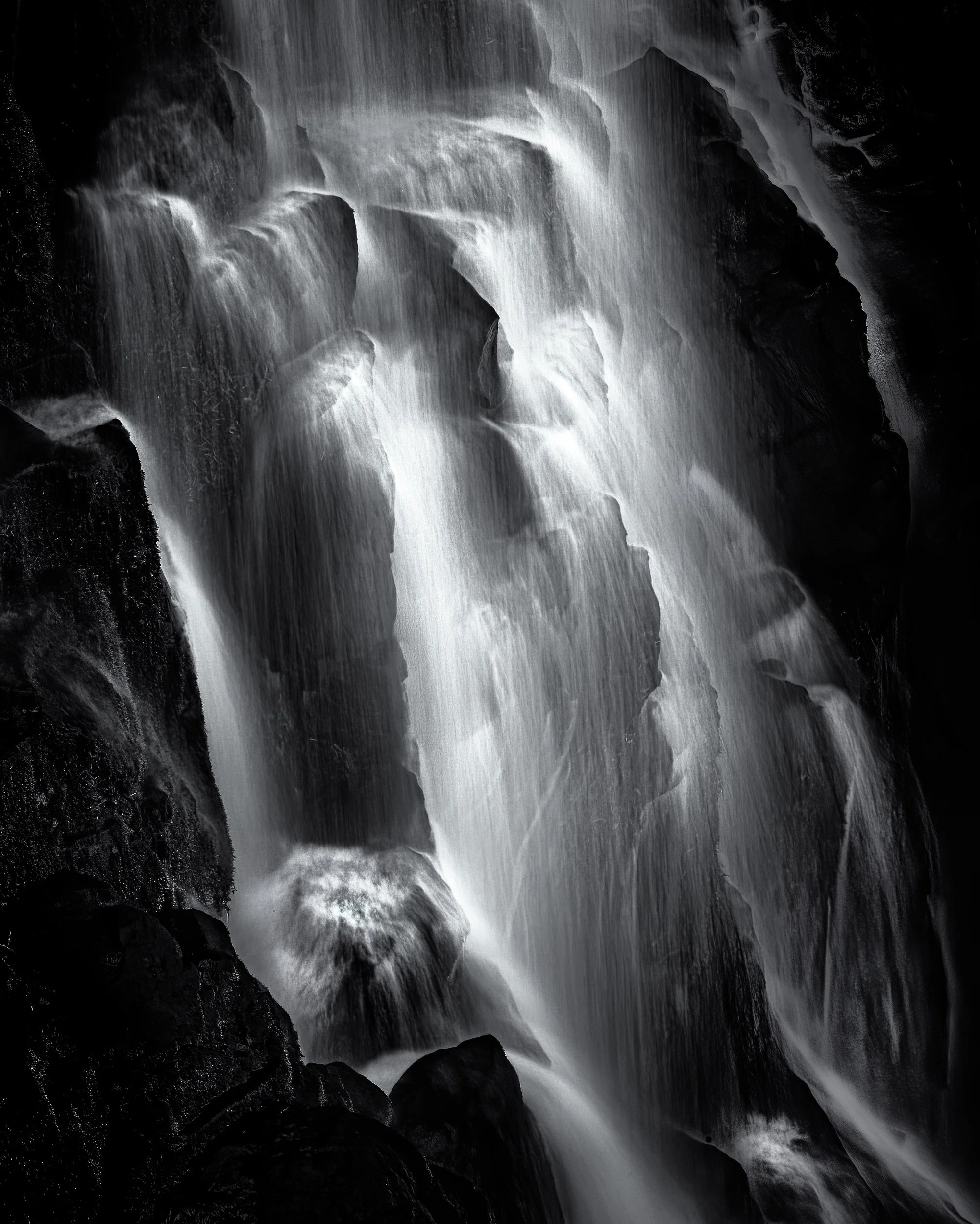 "Thread Through Stone"

Water threads through basalt, softening stone with time. A quiet study in motion and memory. Upper McCord Creek Falls,
Columbia River Gorge, Oregon