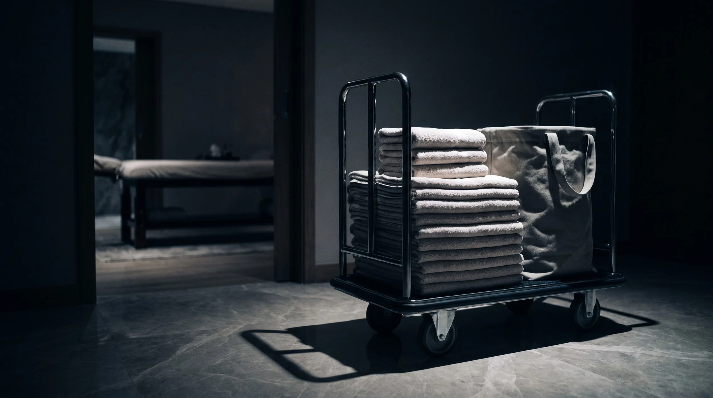Hotel spa and laundry services ready for guests