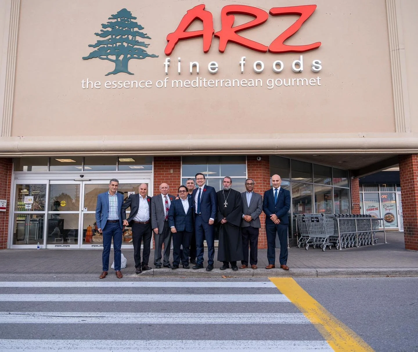 Conservative leader Pierre Poilievre visits Armenian-owned ARZ Fine Foods