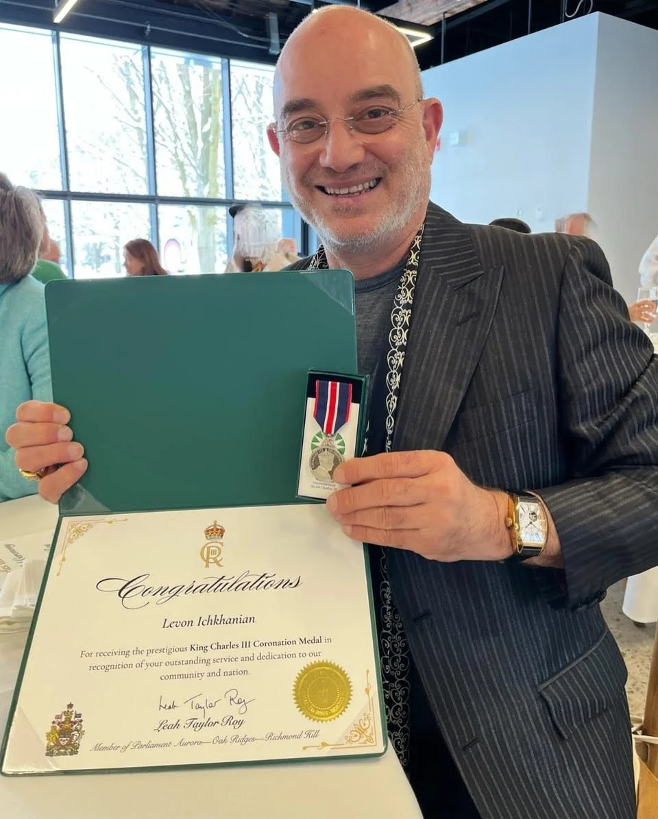 Levon Ichkhanian receives King Charles III Coronation Medal