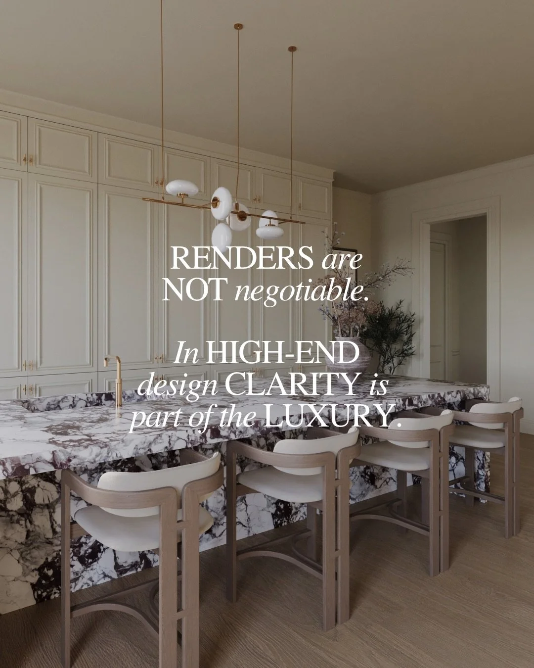 Renders are not negotiable. High-end clients don&rsquo;t just buy design concepts. They buy confidence in a vision before it exists.

That&rsquo;s why great visualisation is about far more than creating pretty pictures. At Studio Ercra, renders are d