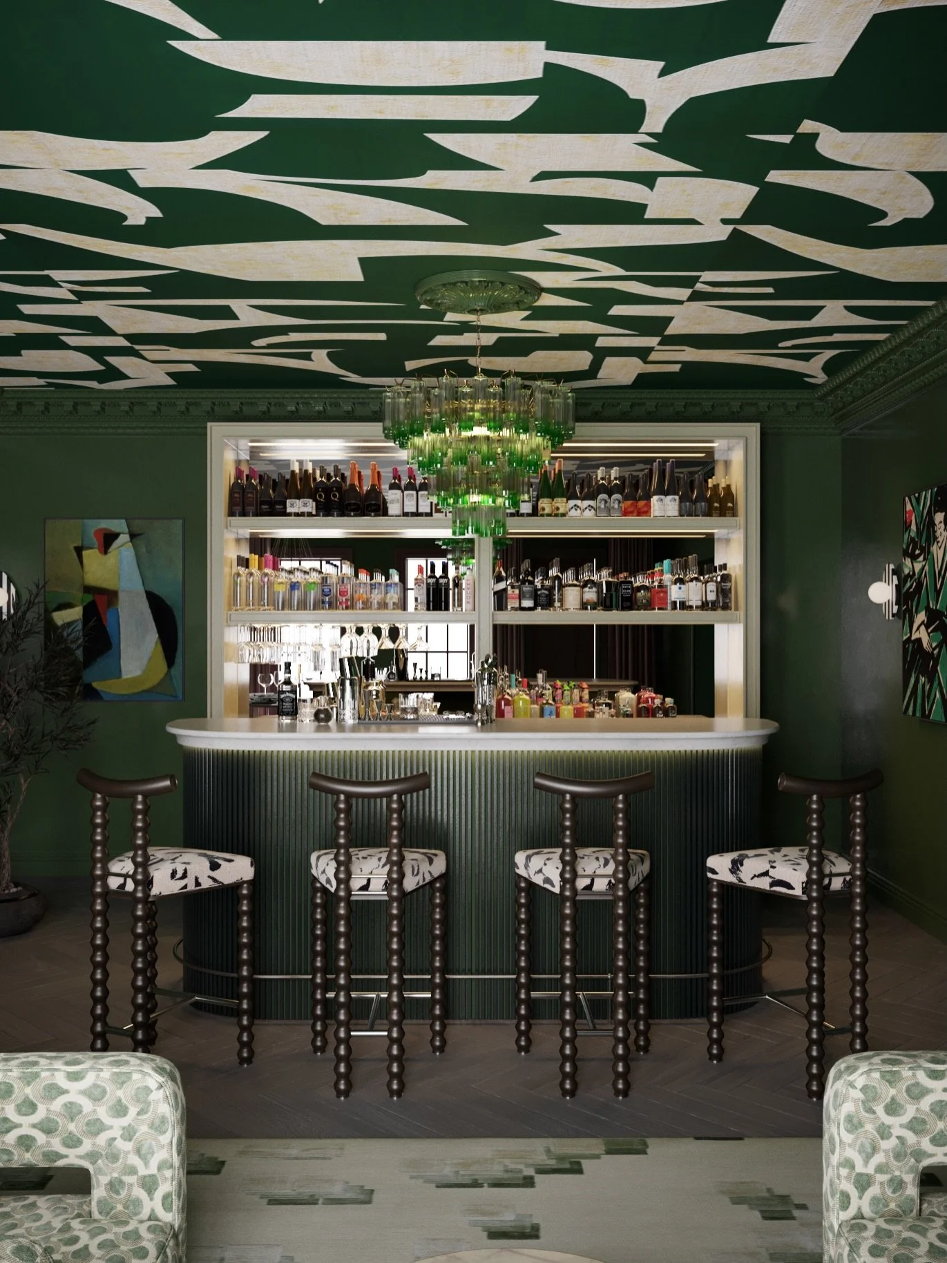 What a difference wallpaper makes 👀

Concept Interior Design project by @atelier_ercra 
Interior Renders by @studioercra 

#ceilingwallpaper #bardesign #interiorrenders #interiorrendering #interiordesignmarketing