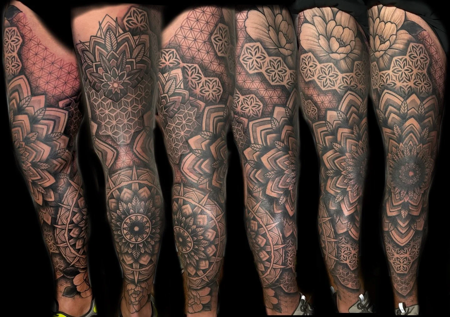Many thanks to @robgee707 for coming in to get this epic leg sleeve done by @pablo_tattooartist over the past few months. It&rsquo;s been a journey but we finished it all off today and I&rsquo;m super pleased with the outcome! 

If you like it drop a