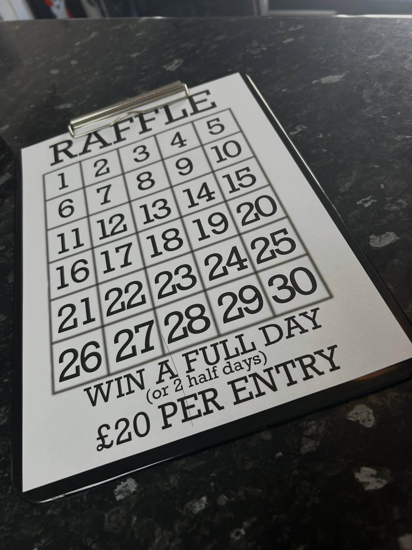LETS GOOOOOOO!

To celebrate summer the RAFFLE IS BACK! 
You all know the drill by now I&rsquo;m sure &pound;20 a ticket. 30 tickets. Bag yourself a full day or 2 half days (for the less brave 😉)
in the studio only, no holding numbers, you pays ya m