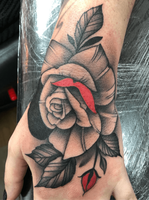  Hand tattoo, rose tattoo, black and grey tattoo  #blackandgrey #londontattooers #art #london #customtattoo #tattooart #custom #tattoo #ink #tattooer #london #tattoo #tattoos #londontattoo, south croydon, eye for ink tattoo,,  