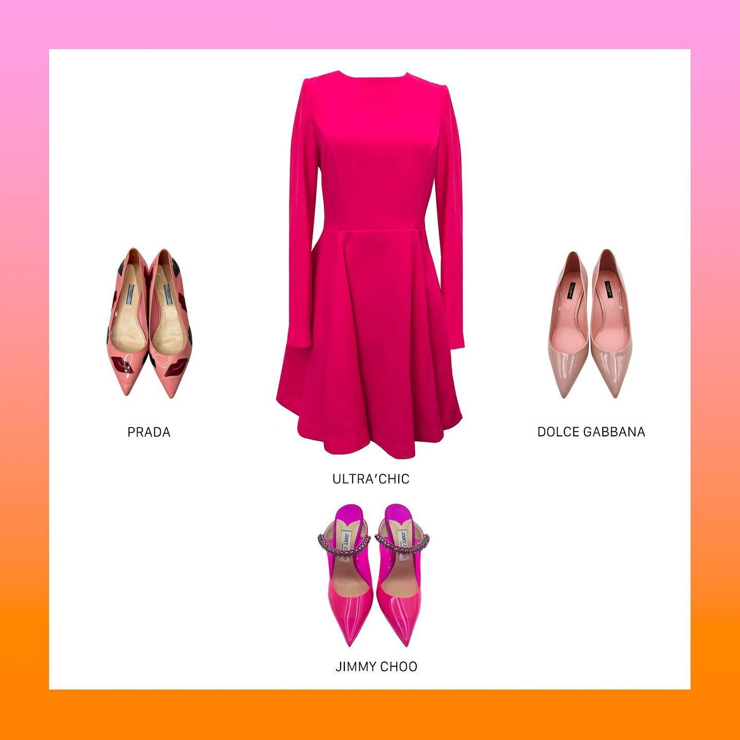 Pink &bull; Dress @ultrachic_official &bull; Shoes @prada @jimmychoo @dolcegabbana #theguardarobacommunity #theguardarobaselection #sustainablefashion #preloved #preownedwithlove #pink #frommilanowithlove @vestiaireco
