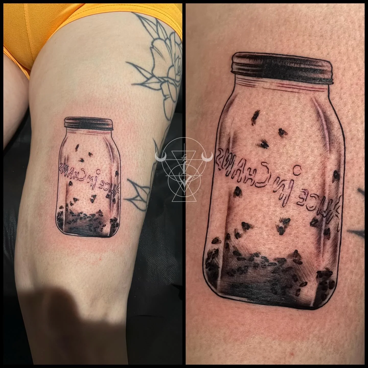 Jar of Flies 🖤 Thanks love for getting this! 

#tattoo #aliceinchains #blackandgreytattoo #buckscounty #kestrelcollective