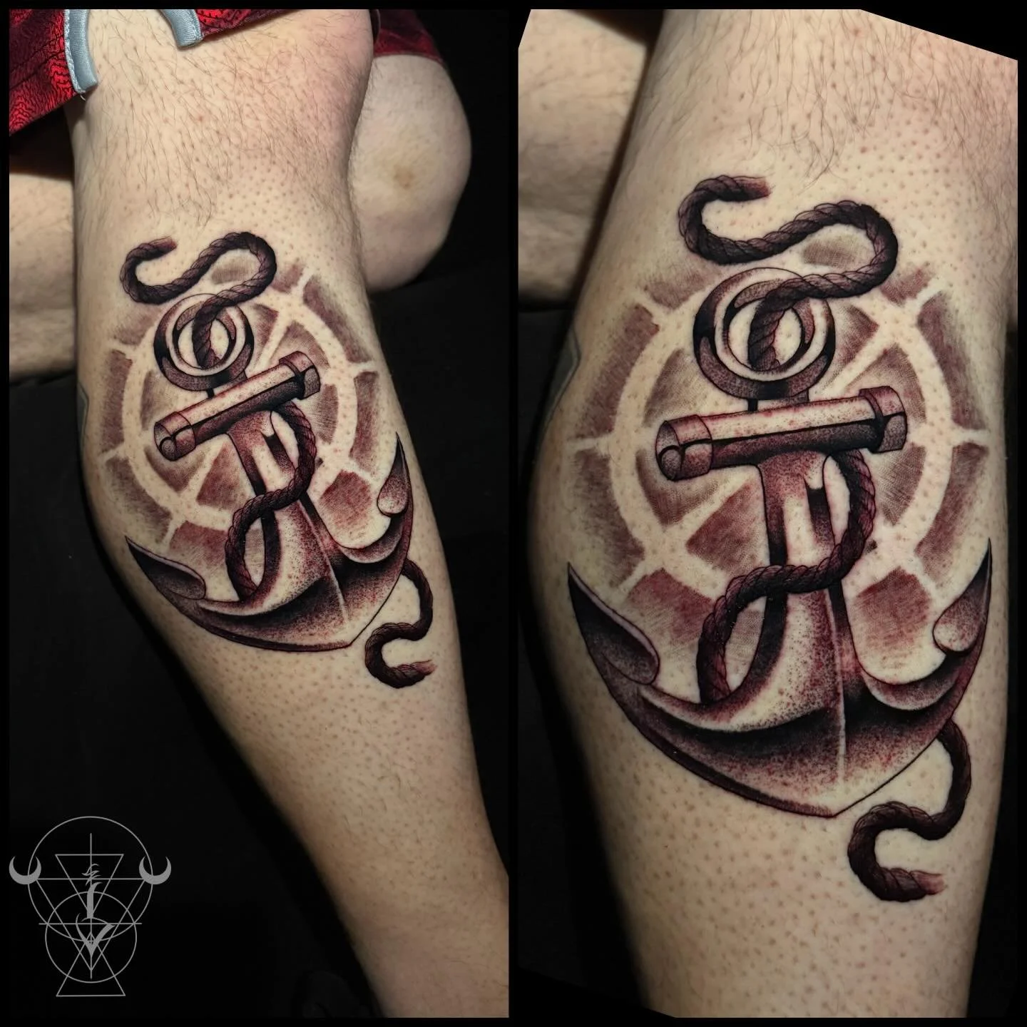 I need more of this style in my like 👀👀👀😍😍😍 thanks Wayne! 

#tattoo #blackandgreytattoo #anchor #buckscounty #kestrelcollective