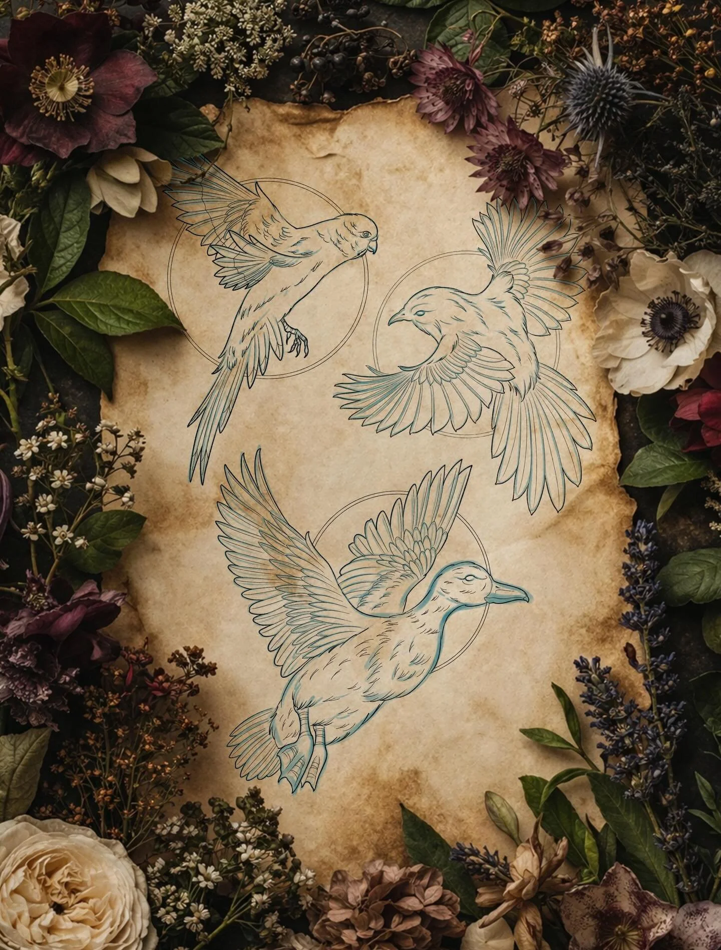 Bird flash 🕊️
Some soft little birds I&rsquo;ve been working on lately&mdash;available to be tattooed. Each one can be done black &amp; grey or color, and I&rsquo;m open to slight customization. Message me or come by the shop to claim. 

#tattoo #bi