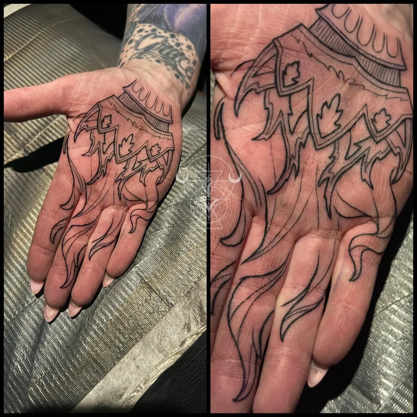 You&rsquo;re not this tough 💪💪💪 thanks Sue you&rsquo;re a rock star!! 

#tattoo #palm #ouch #buckscounty #kestrelcollective