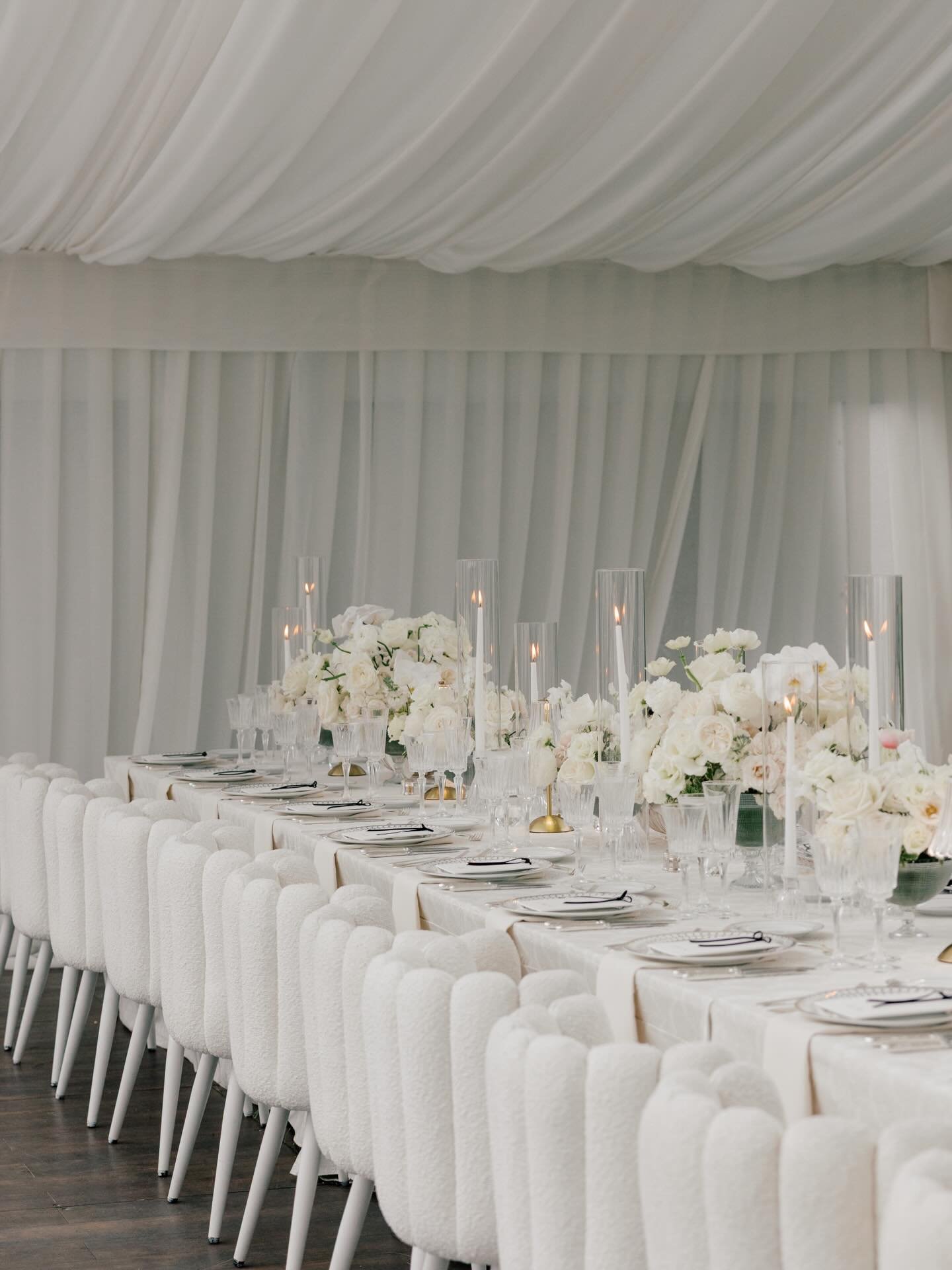 3,500 florals, over a week of design production and one shared vision.

Each arrangement built on the next, layering texture and tone until the tent felt alive. The goal wasn&rsquo;t necessarily perfection. It was more so about evoking movement, bala
