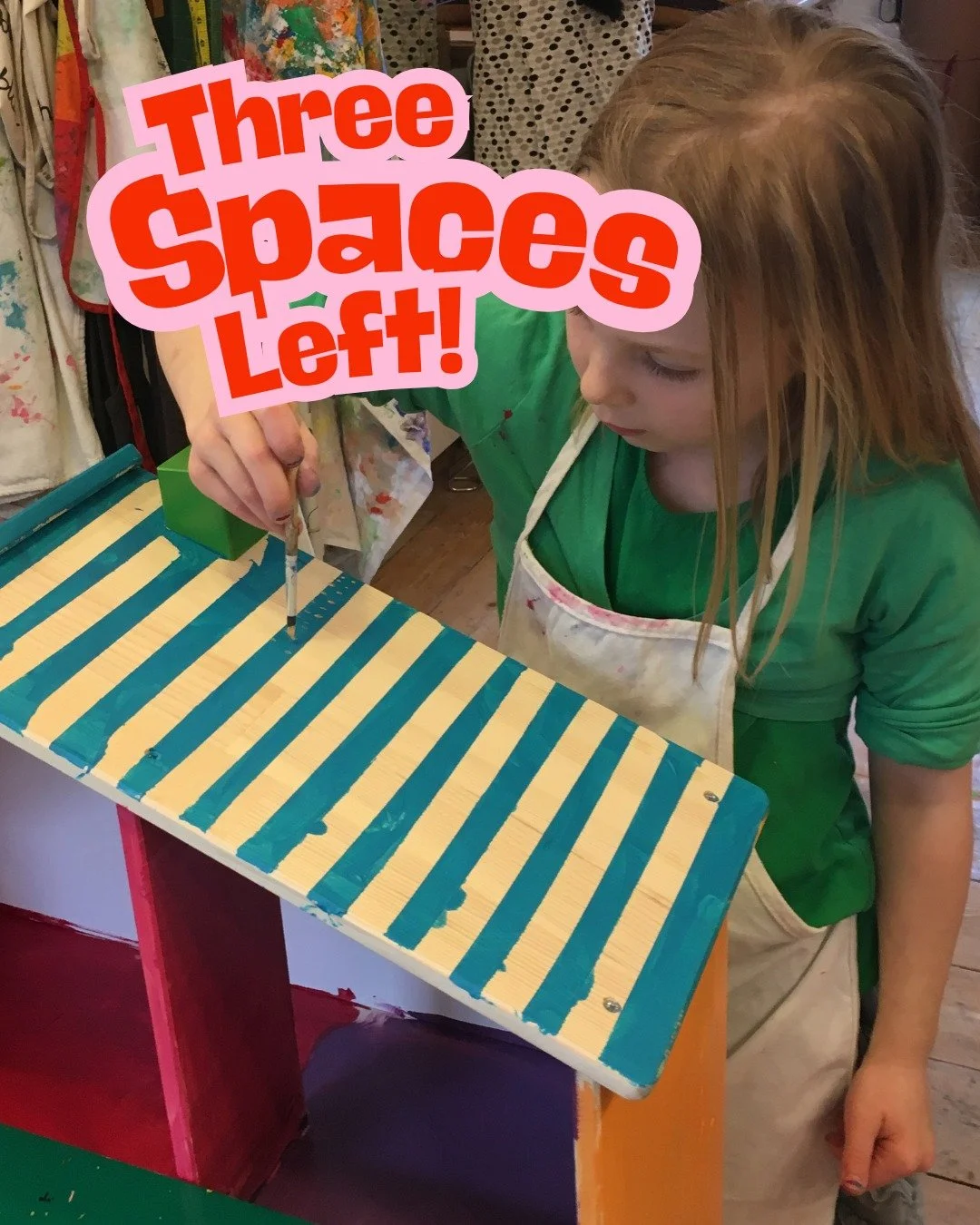 Because everyone is on holiday next week I have THREE SPACES LEFT!! This never happens - if you know a creative child who is actually in Bristol next week, do let them know, we'd love to see them!!

All the info is in the link in my bio 😊