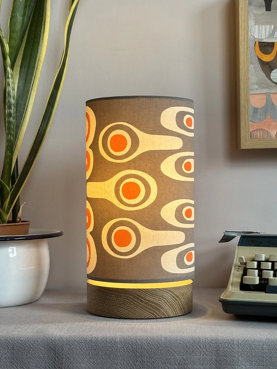 Grey table lamp