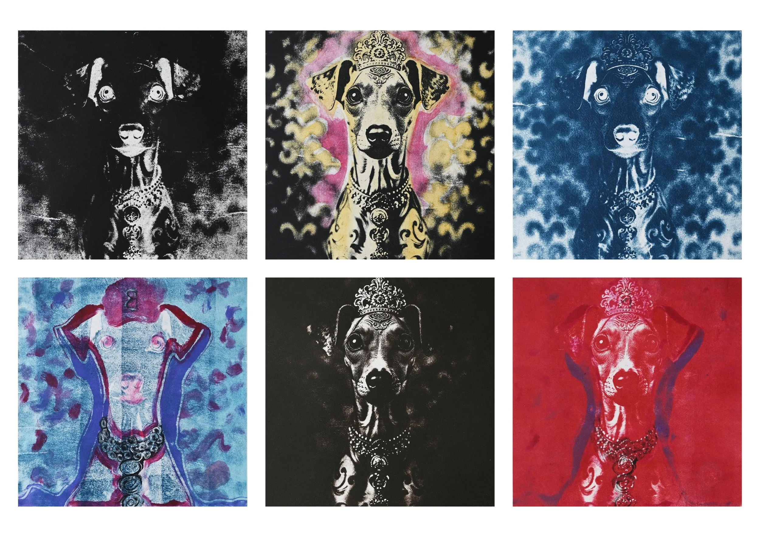Royal Bellona I-VI
Gumprint und Offsetdruck von Foto
6 x 57 x 47 cm Papiermass
2025
