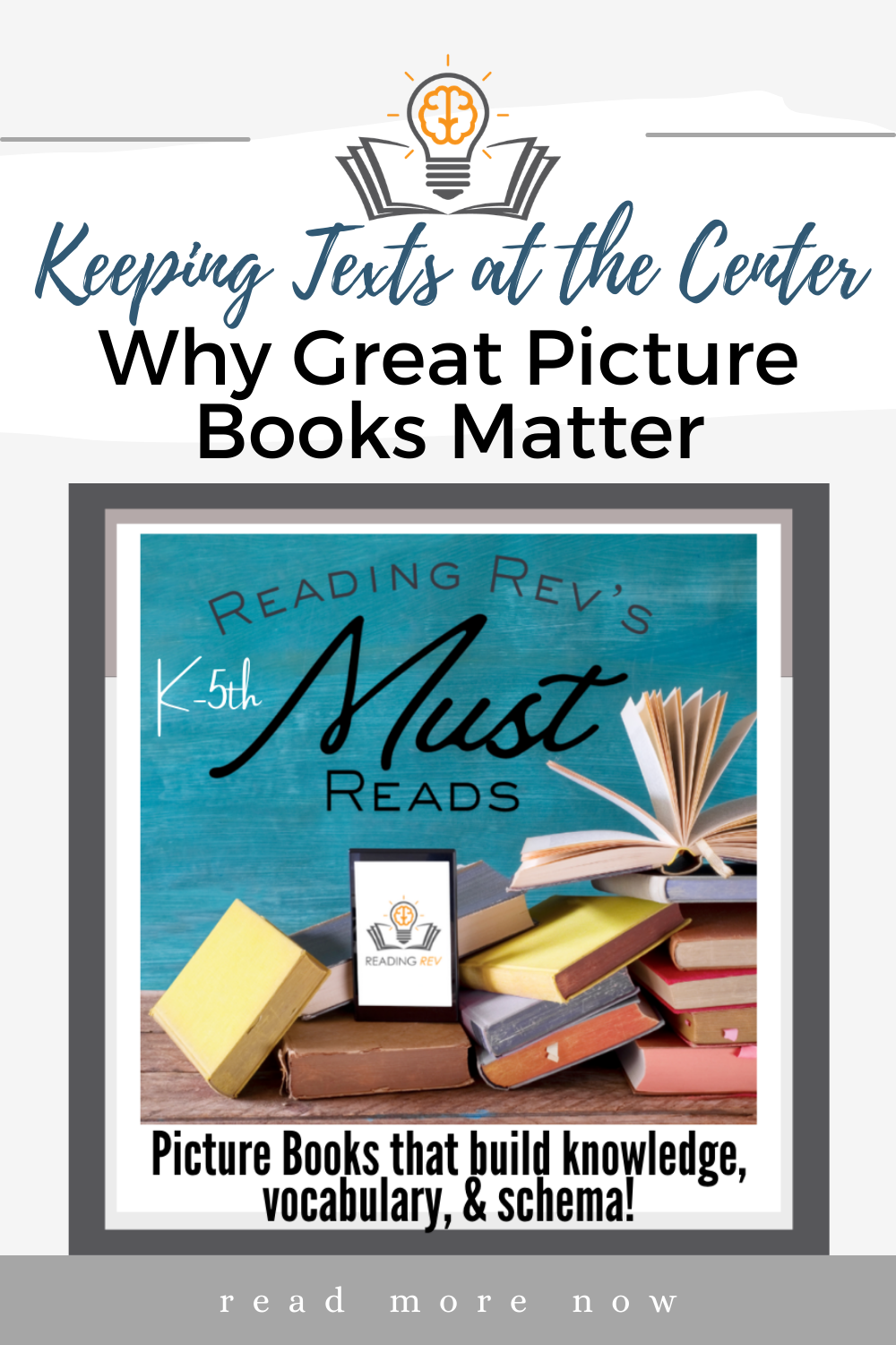 Keeping Texts at the Center: Why Great Picture Books Matter