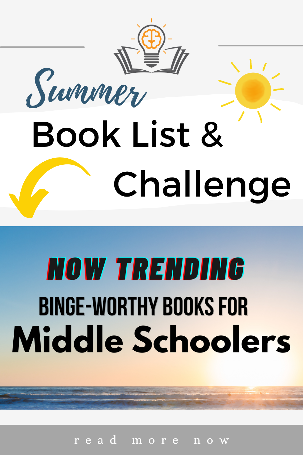 Middle School MUST-Read Summer Book List 