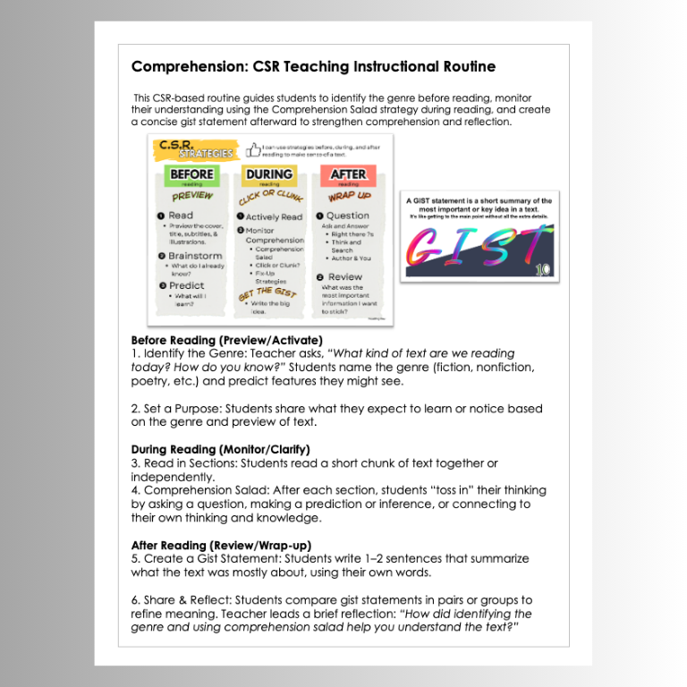 Initialit Instructioal Routine Consistency Counts: How Instructional Routines Boost Learning — Reading Rev
