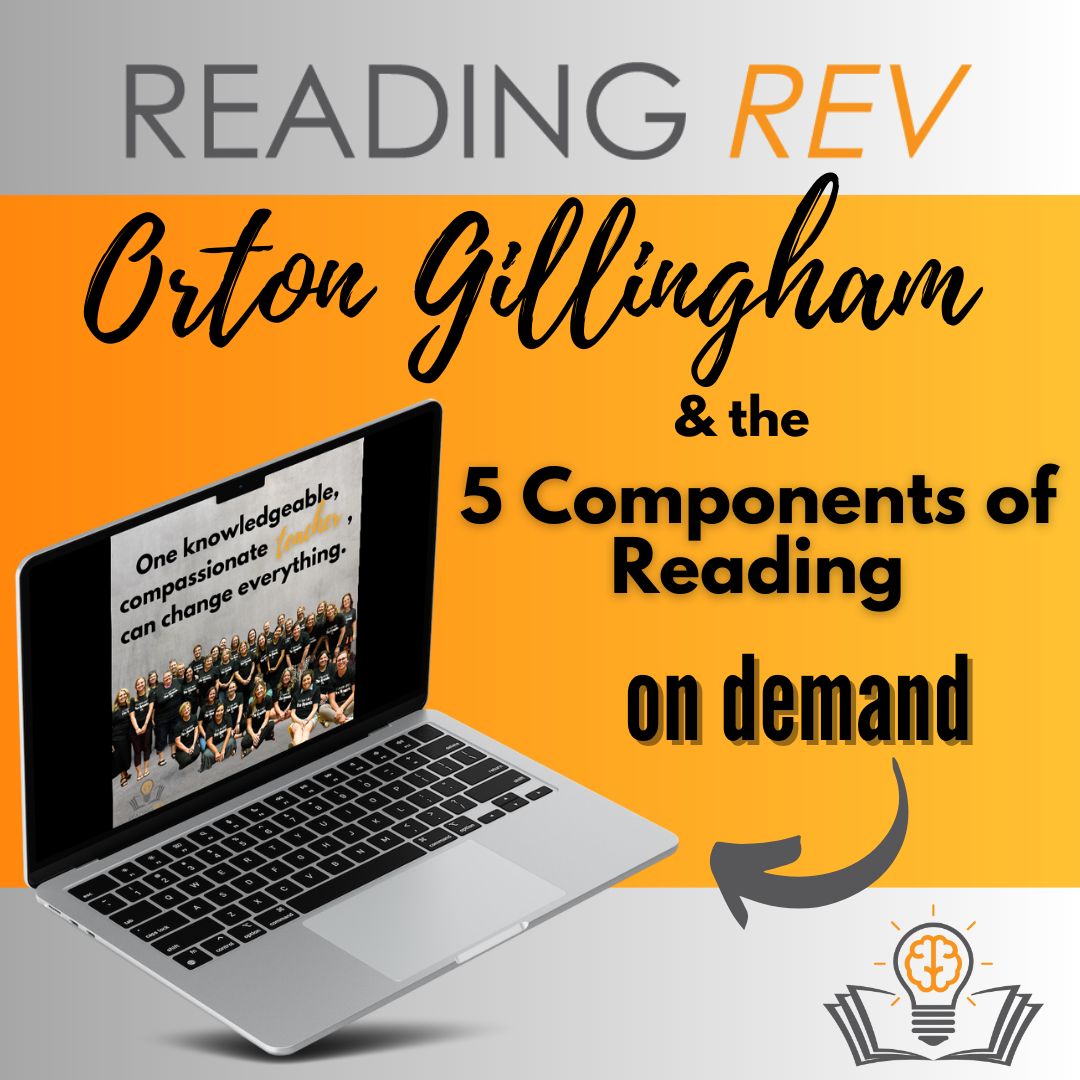 Orton Gillingham PD — Reading Rev