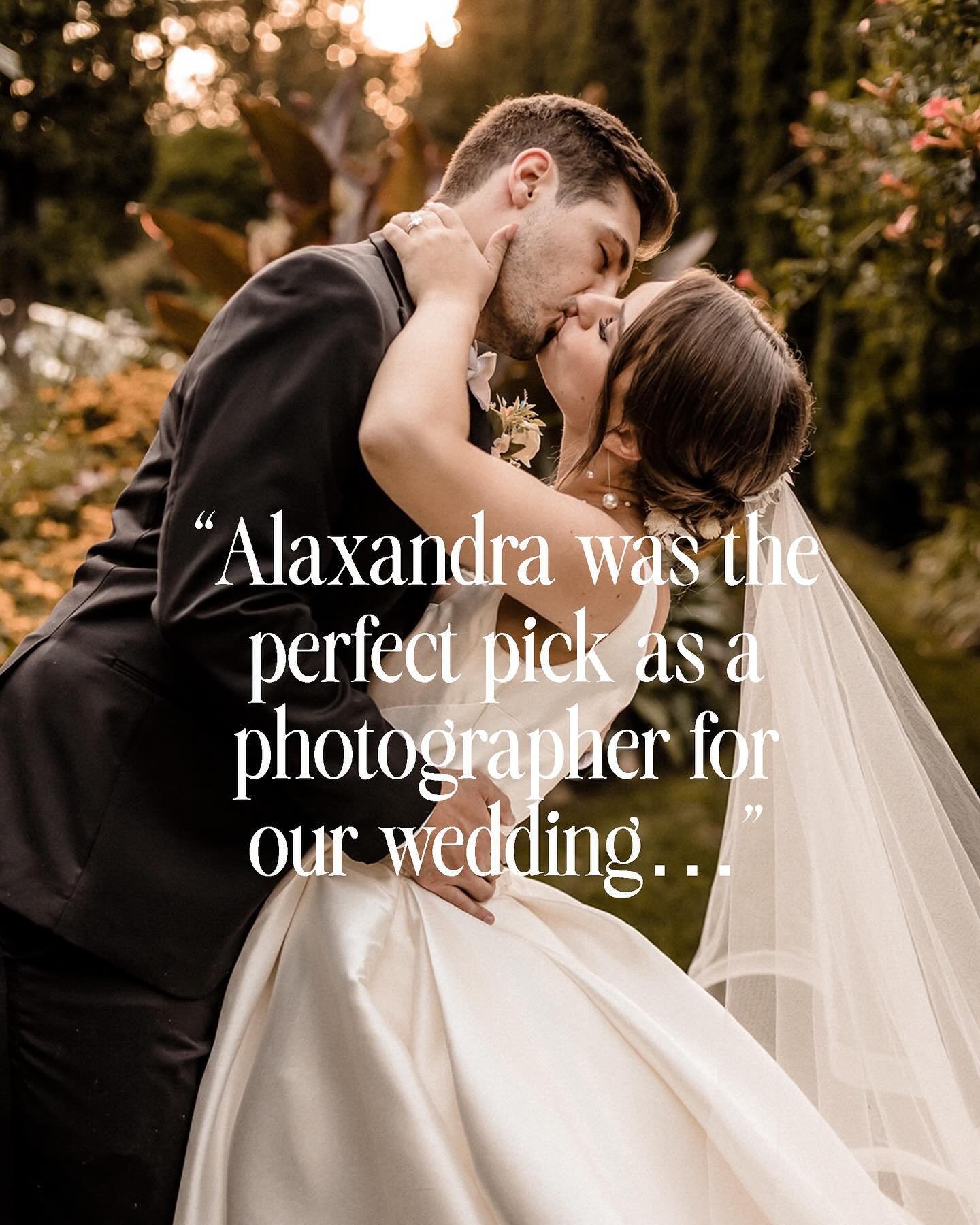 Lauren + Tylor&rsquo;s Testimony has me in tears 🥹 Here&rsquo;s the full review: ⭐️⭐️⭐️⭐️⭐️Alaxandra was the perfect pick as a photographer for our wedding. There is not another photographer out there who will go the distance that she does with cari
