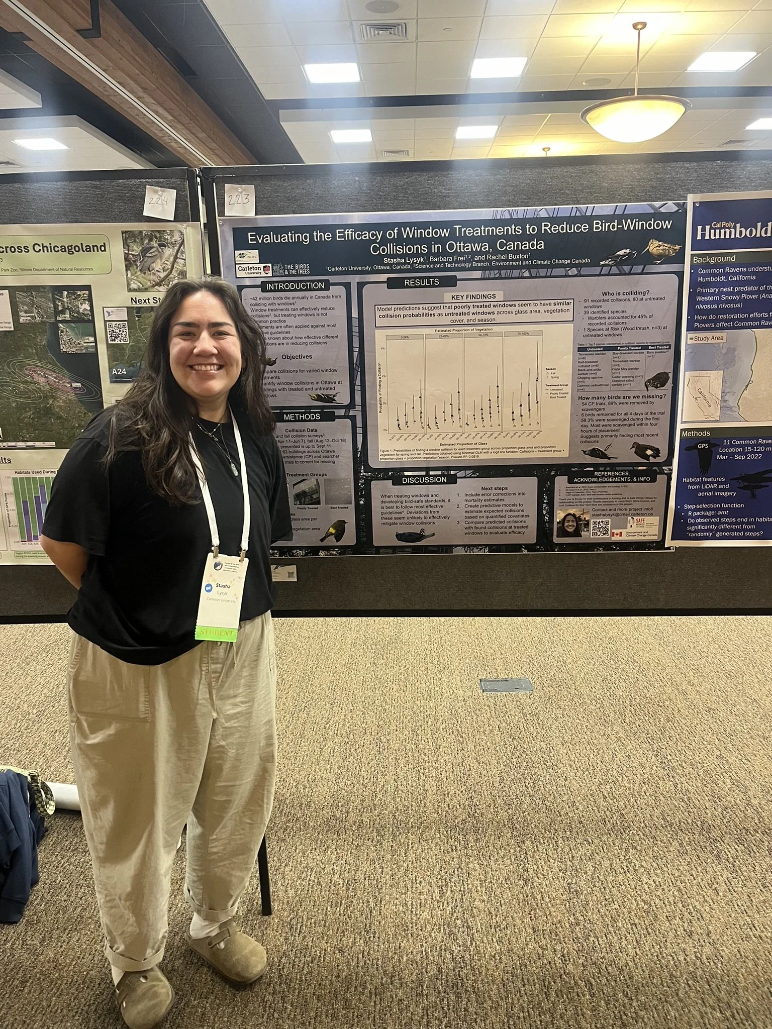 Stasha presenting her research poster!