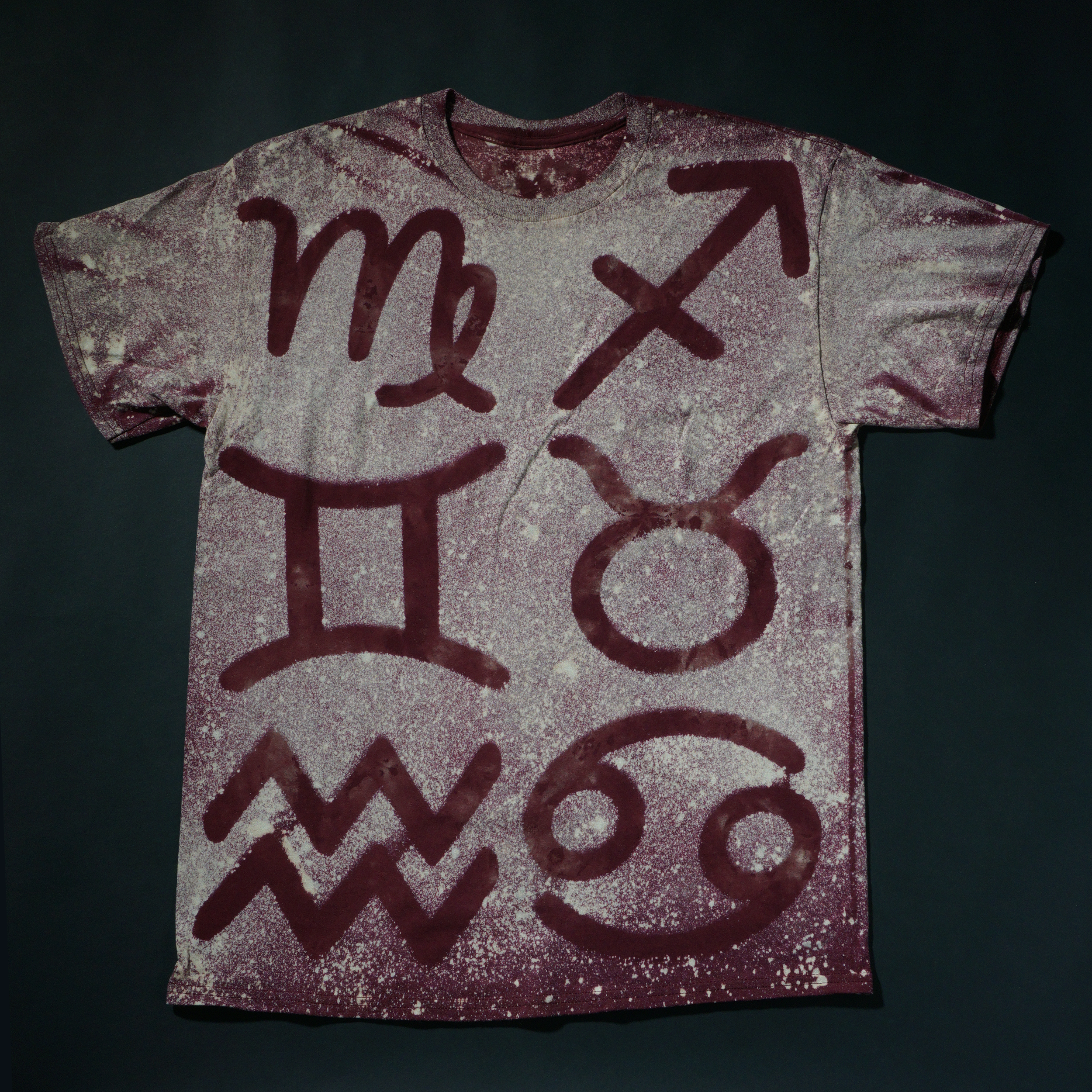Astrological Signs in Maroon - 2023