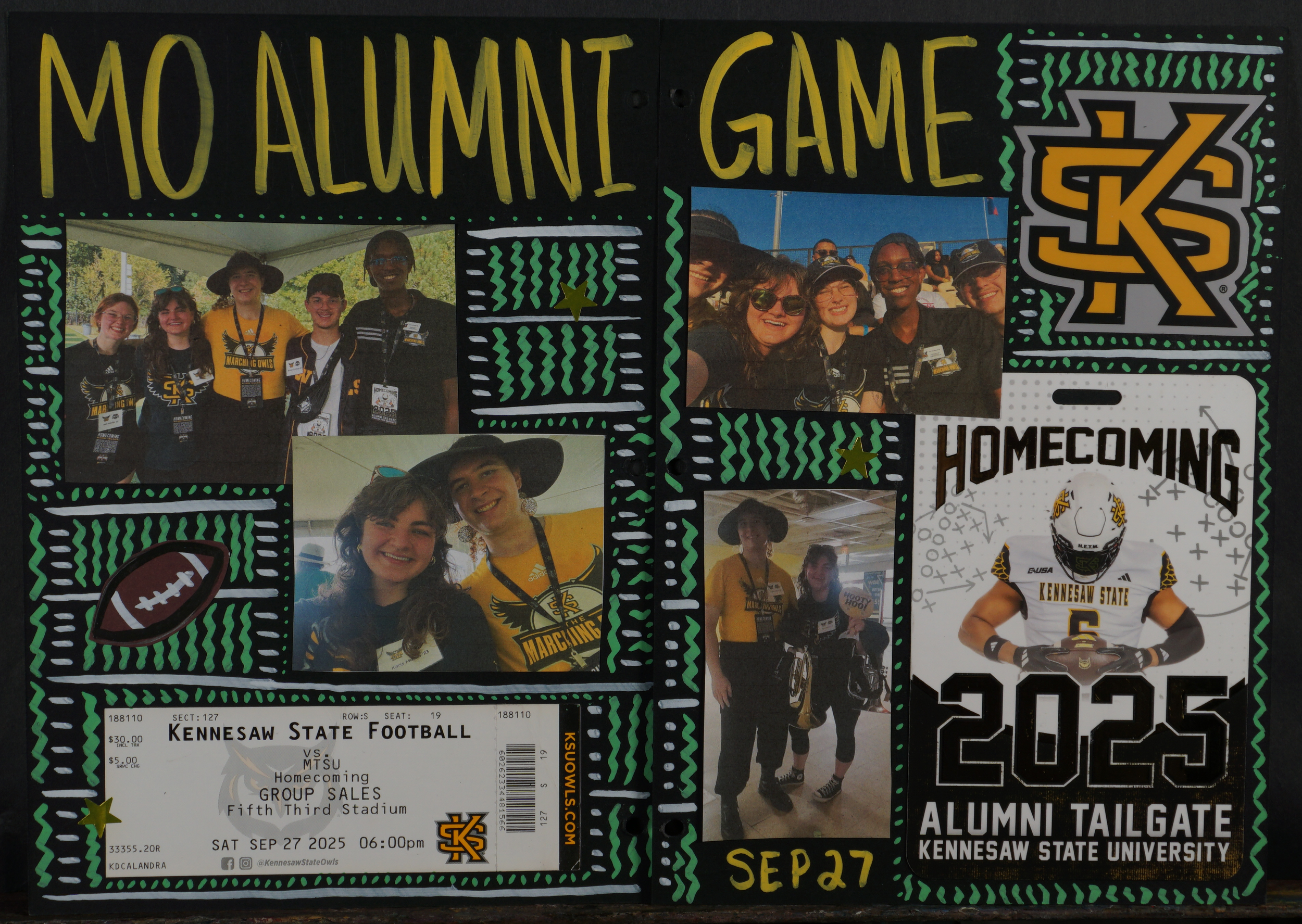 MO Alumni Game (2025 Scrapbook 40 & 41) - October 2025