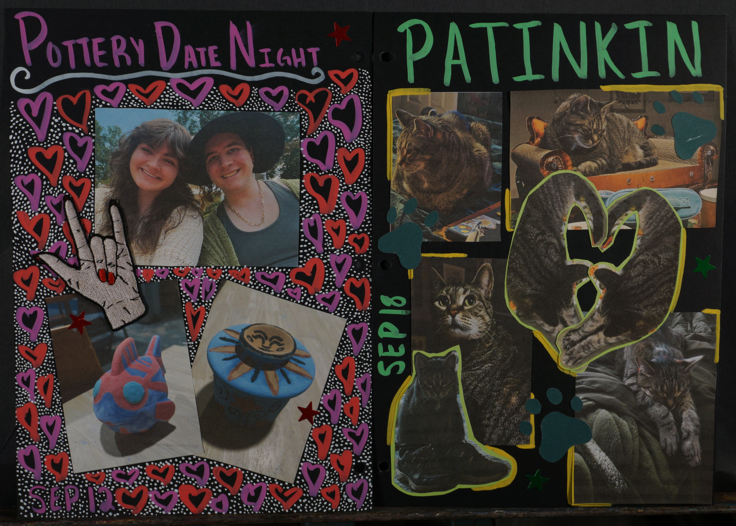 Potery Date Night & Patinkin (2025 Scrapbook 36 & 37) - October 2025