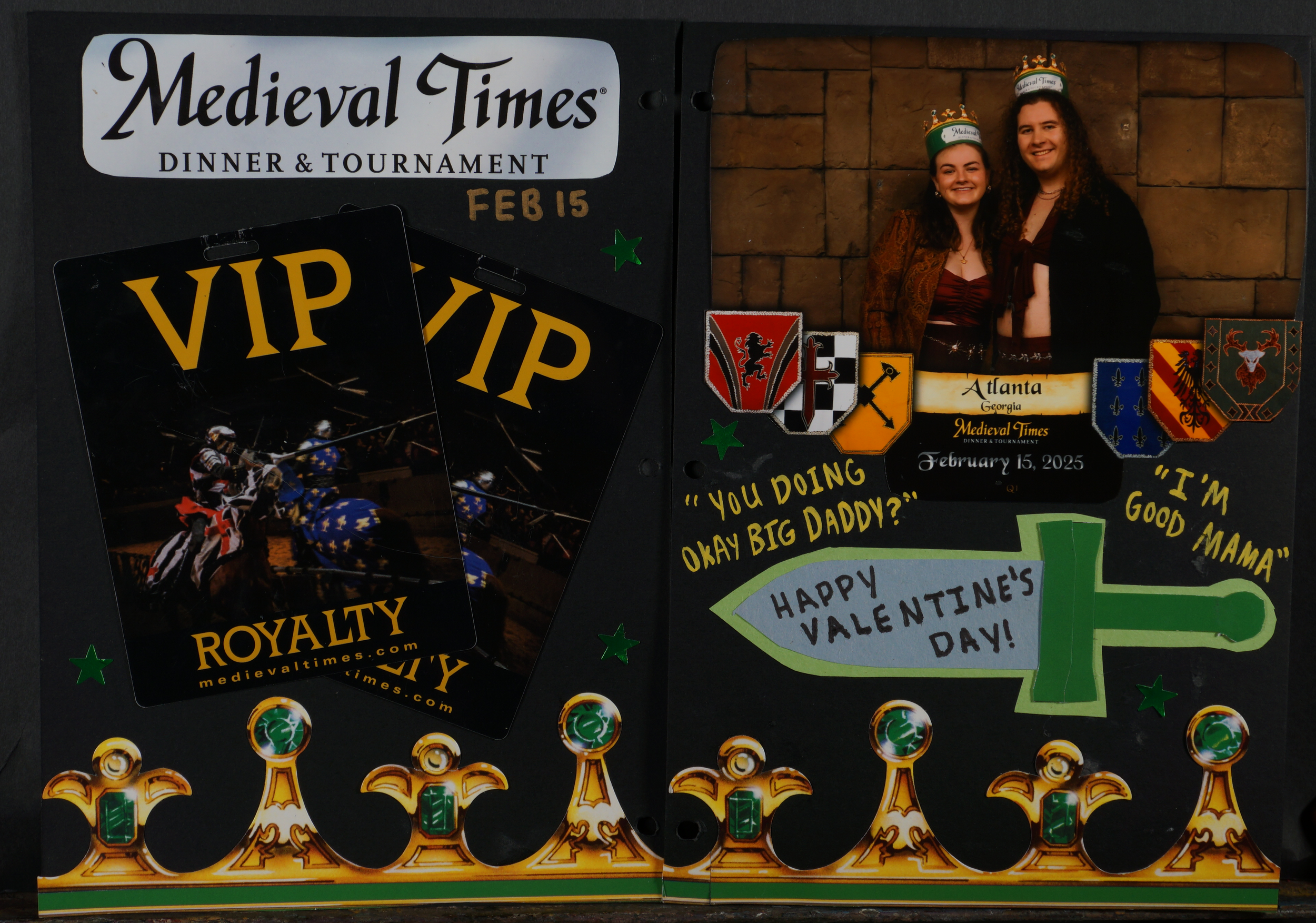 Medieval Times Dinner & Tournament (2025 Scrapbook 8 & 9) - March 2025