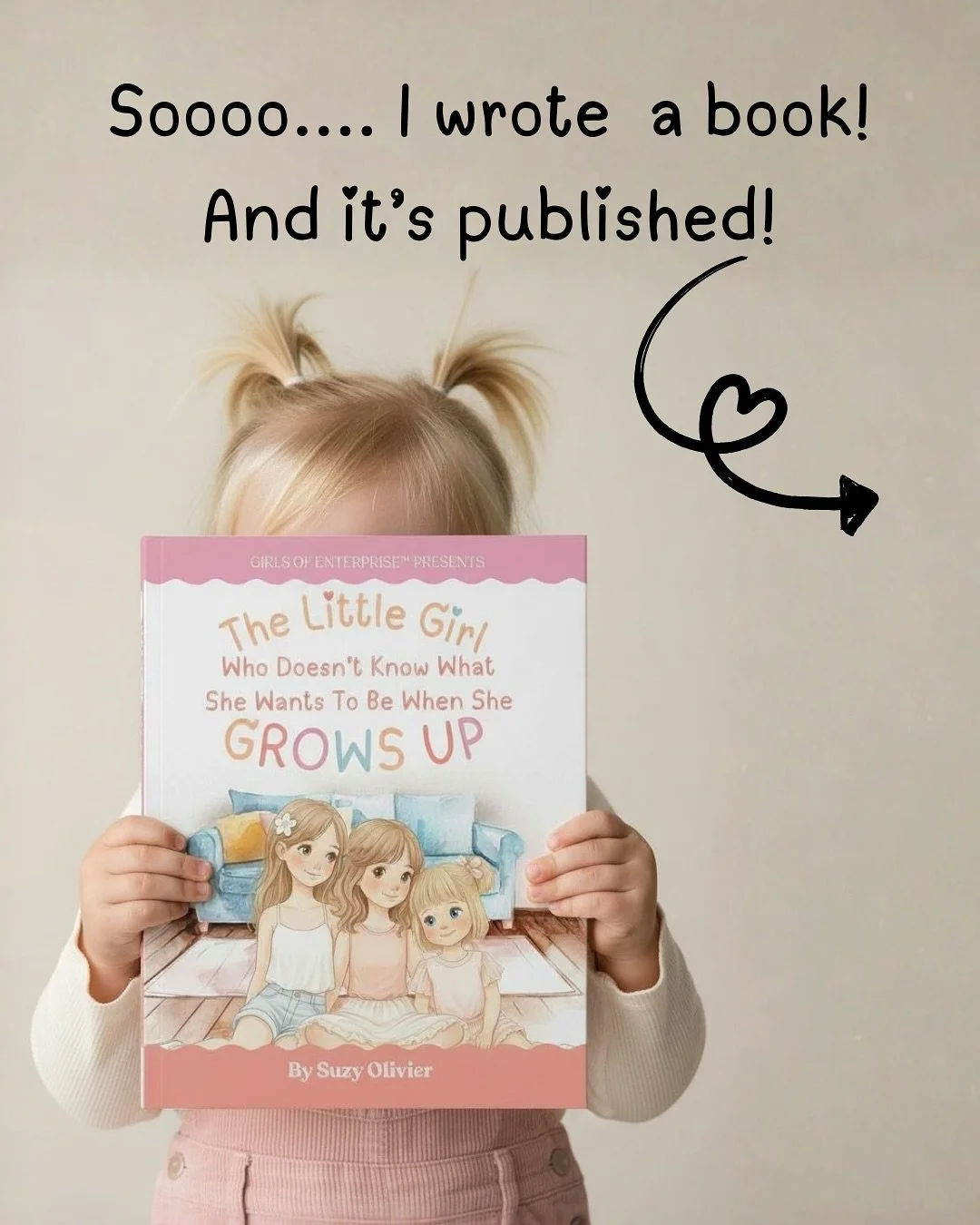 This book has lived in my head for years, and today it&rsquo;s finally out in the world 🤍

It&rsquo;s a children&rsquo;s book that gently introduces girls to entrepreneurship. Not pressure. Not paths. Just possibility, ideas, and bigger futures.

If