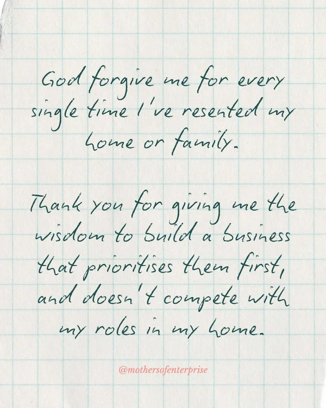 The laundry. The dishes. Dinner again.

I used to carry so much resentment toward the very things I prayed for.

A home. A family. A full fridge. Children who make mess because they are healthy and growing and fully themselves.

This line came out of