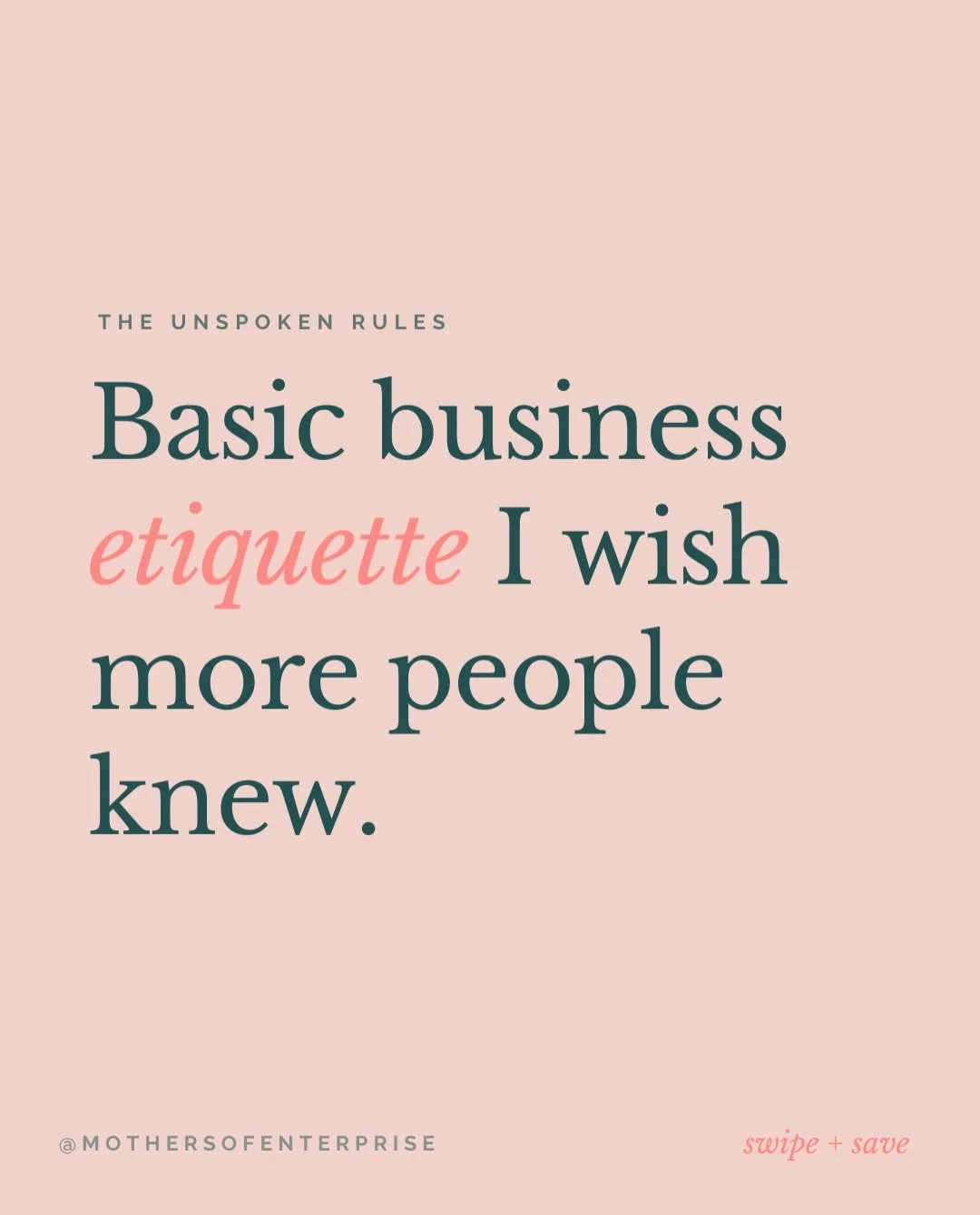 A gentle reminder for the online business world. You&rsquo;re welcome.

Which one irks you the most? And what have I missed? 

Drop it in the comments, and share this far and wide. The business world could do with a reminder of what basic etiquette a