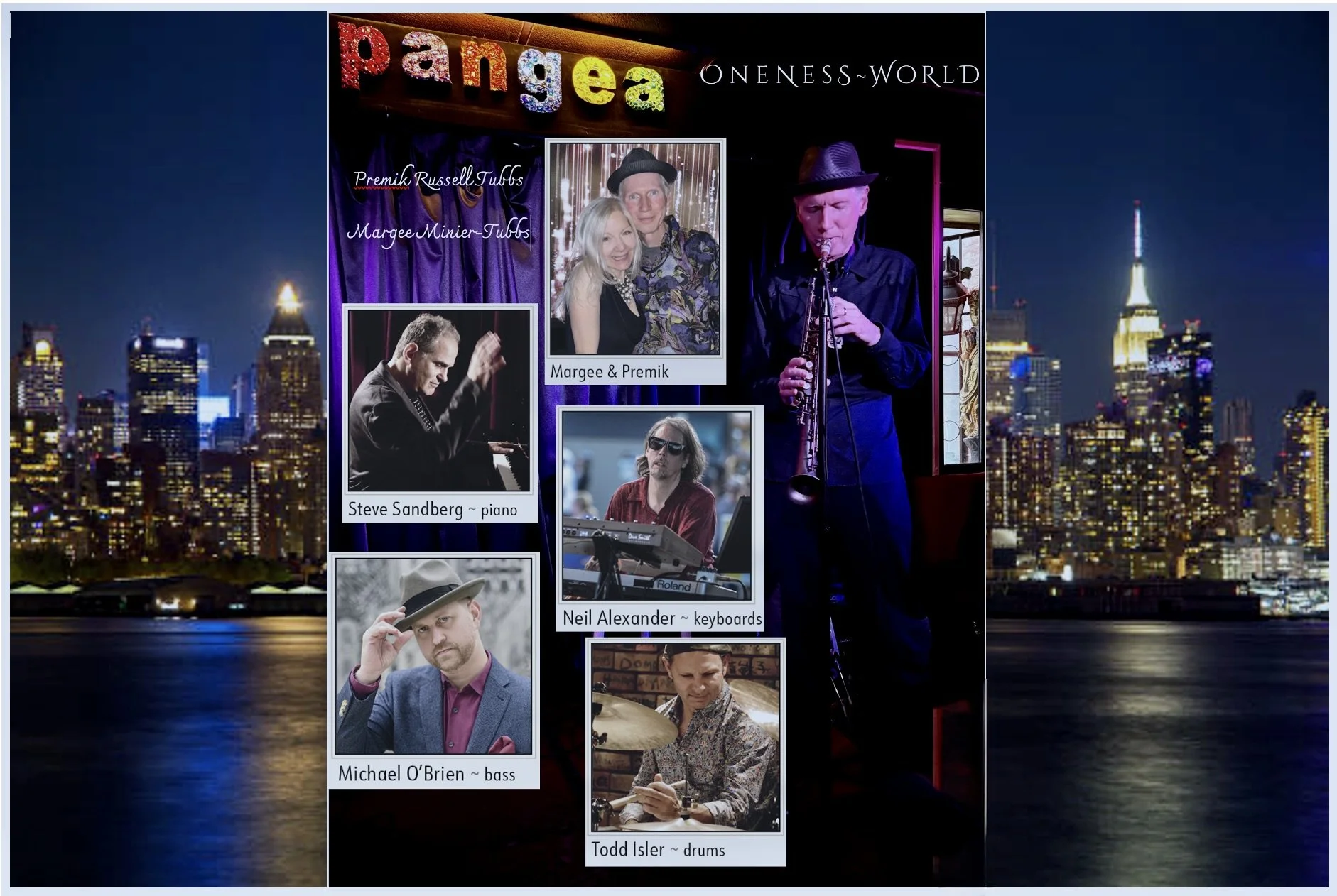Premik Russell Tubbs & Margee Minier-Tubbs' Oneness-World Jazz Fusion @Pangea, NYC