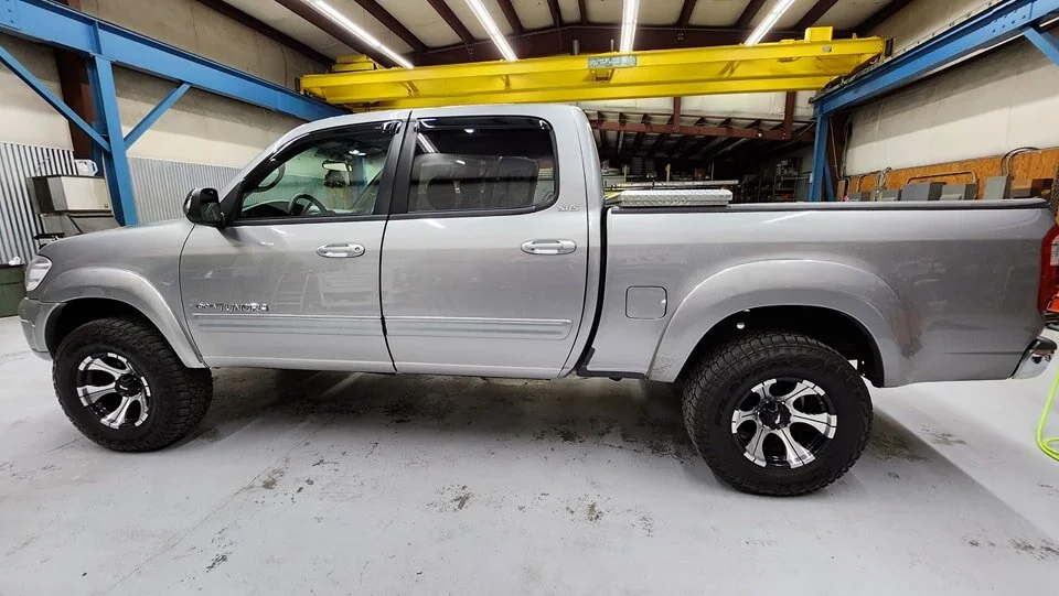 Clean 2006 Tundra!
Tinted with SolarFX FXtreme2 nano-ceramic window film 
13% front door windows and 5% over the rear dyed glass
Before and after: