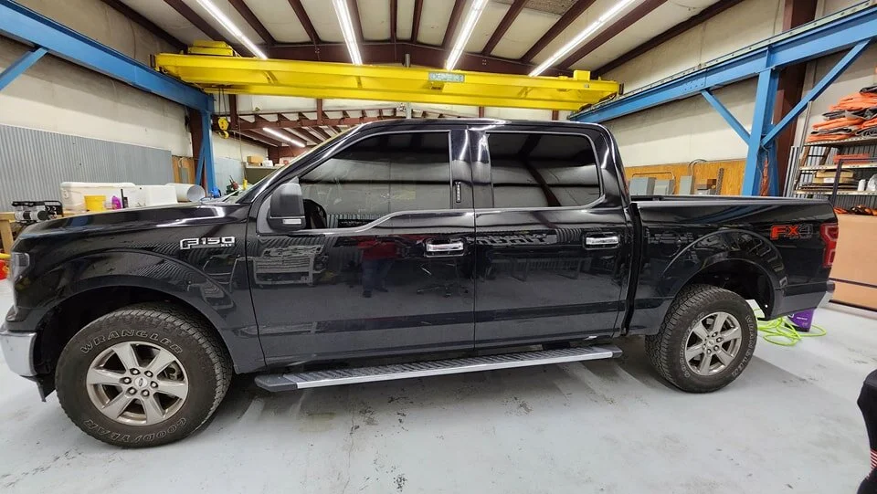 2020 Ford F150 
Tinted with SolarFX Window films
13% front doors
5% rear