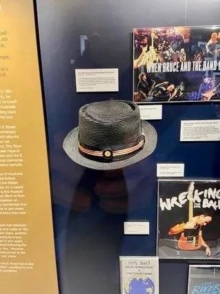 Eddie's hat resides in the Bruce Exhibit at the  Grammy Museum in Newark.