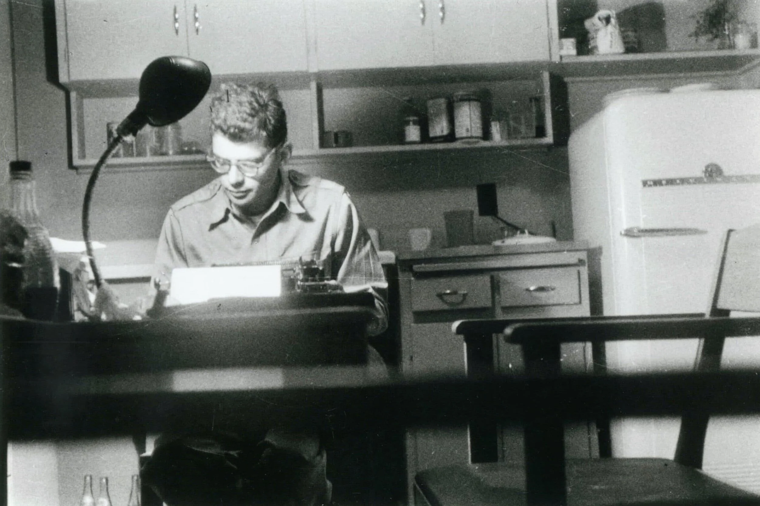 Allen Ginberg working on Howl in 1956