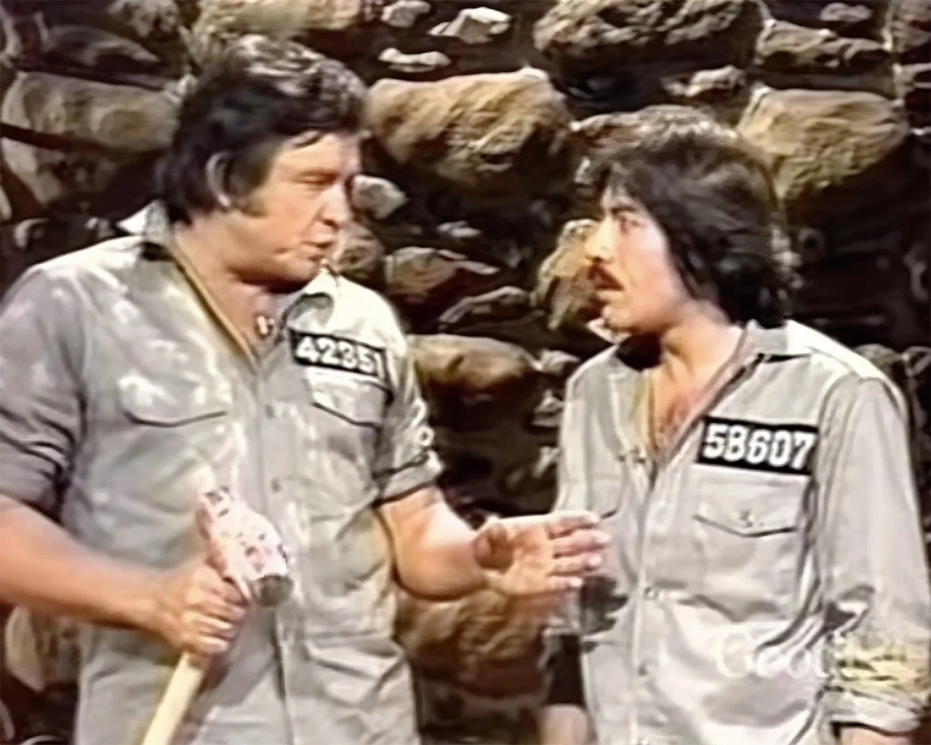Johnny Cash and Tony Orlando