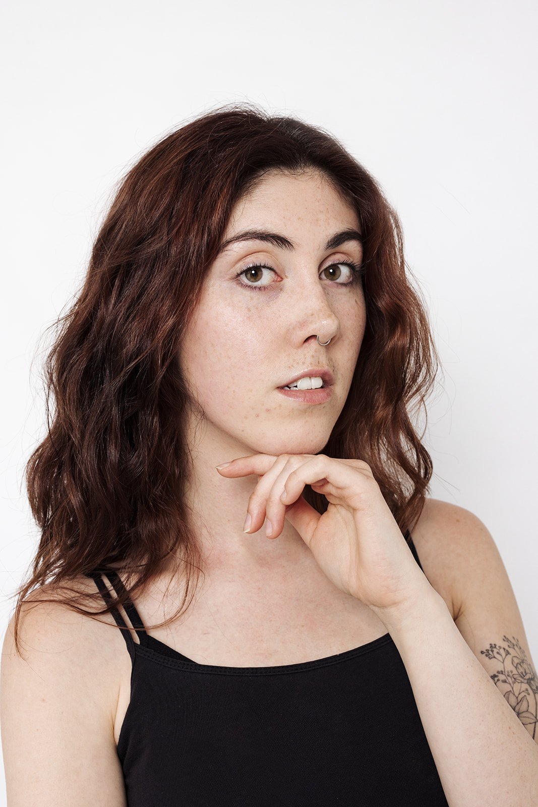 fashion female modelling polaroids studio photoshoot near plymouth devon